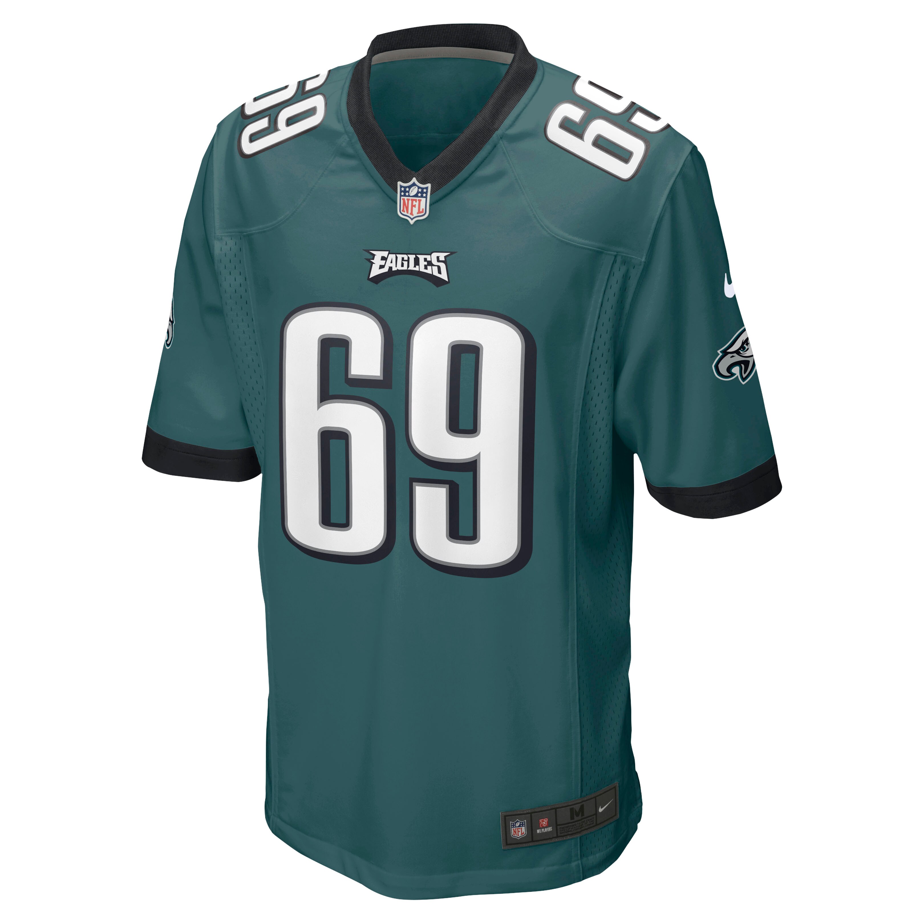 Landon Dickerson #69 Philadelphia Eagles  Game Player Jersey - Midnight Green