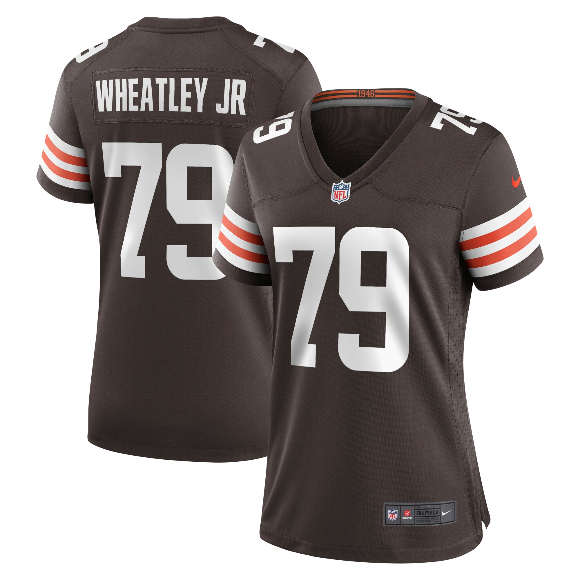 Tyrone Wheatley Cleveland Browns  Women's Team Game Jersey - Brown
