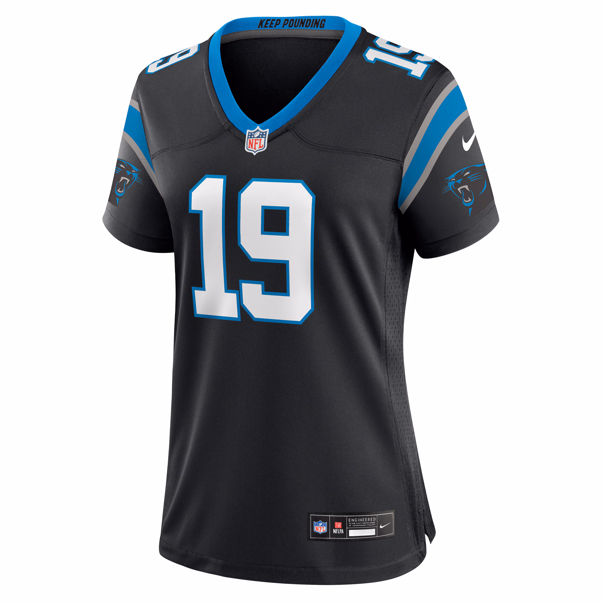Adam Thielen Carolina Panthers Women's Game Player Jersey - Black