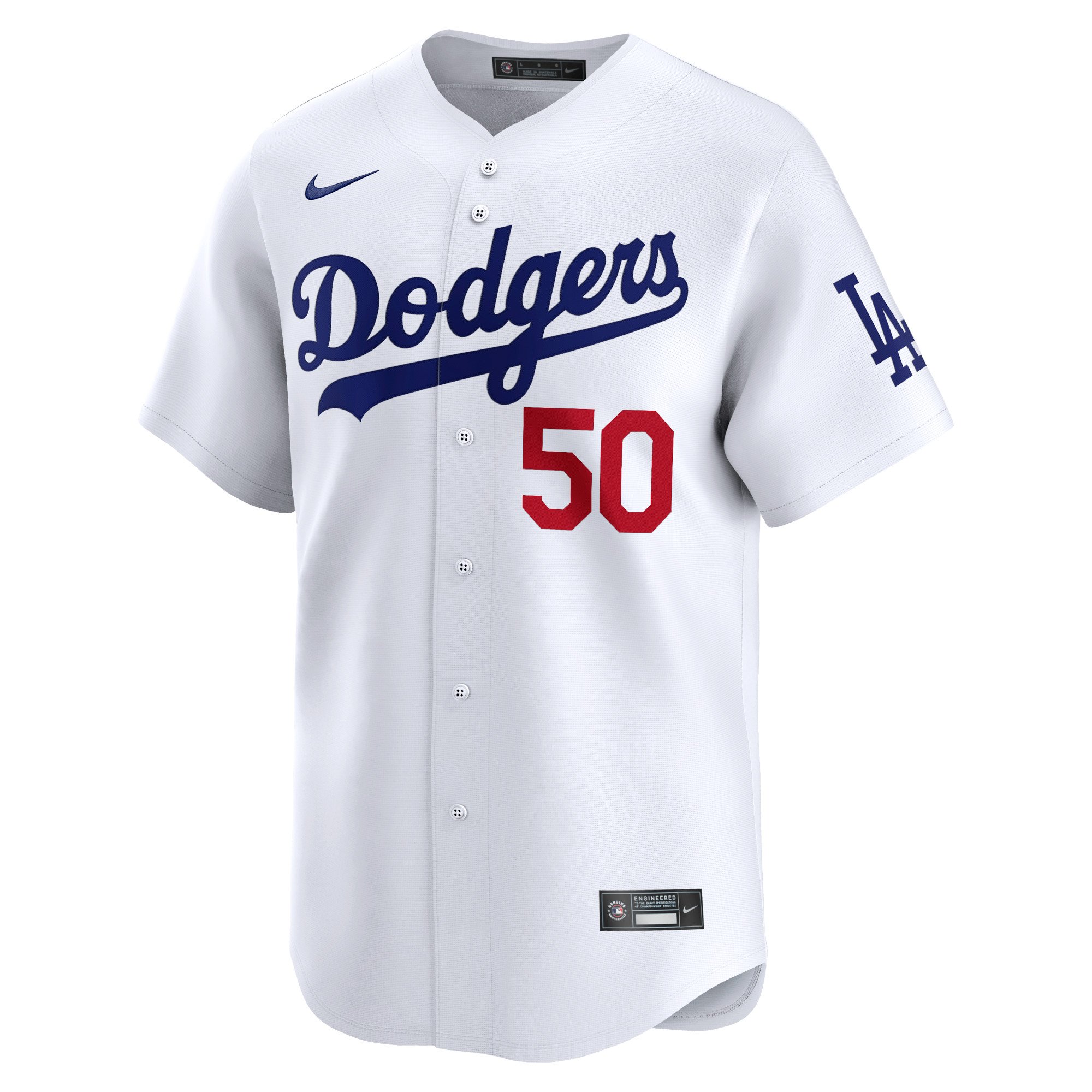 Men's Los Angeles Dodgers Mookie Betts  White Home Limited Player Jersey