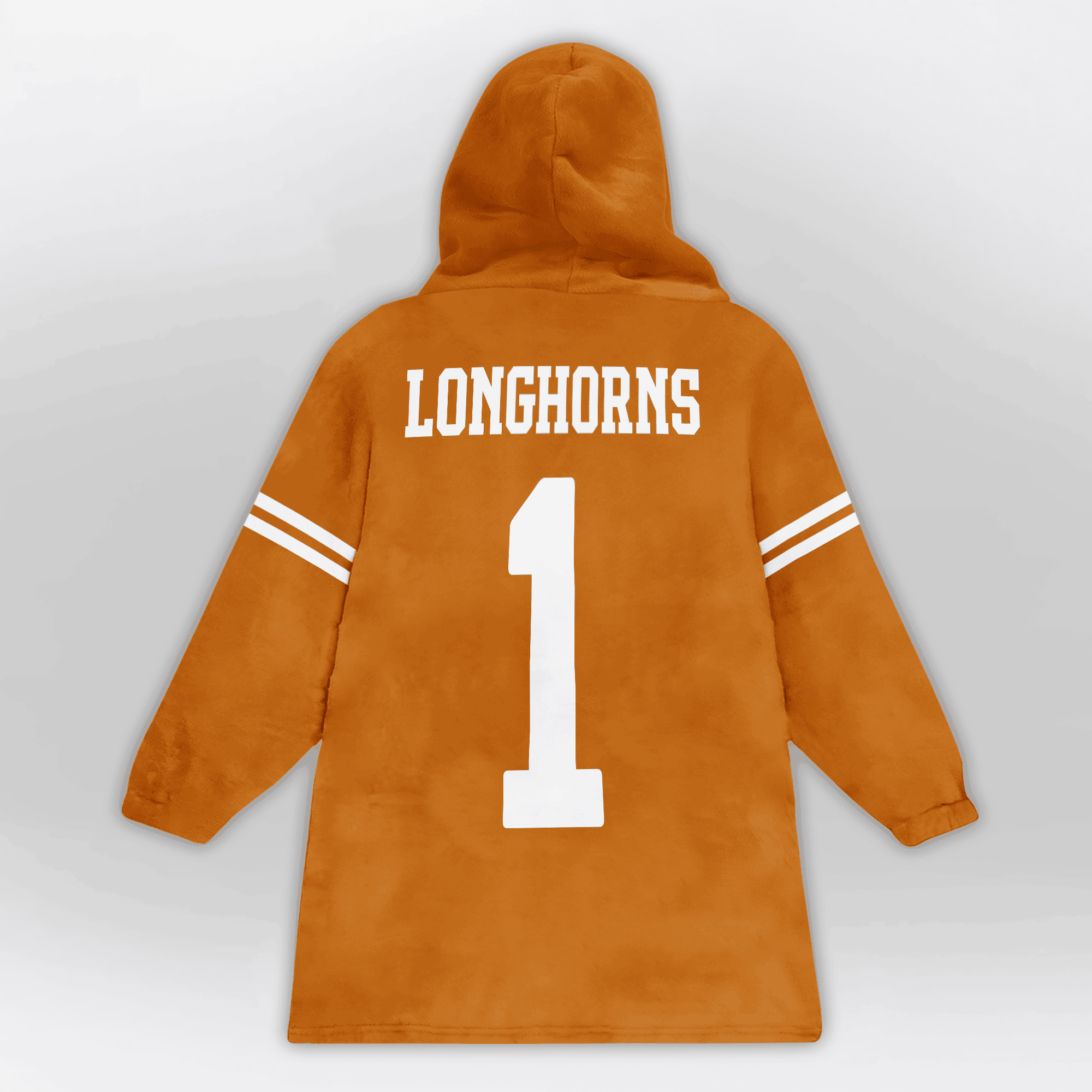Kid 1 Texas Football Unisex Blanket Hoodie