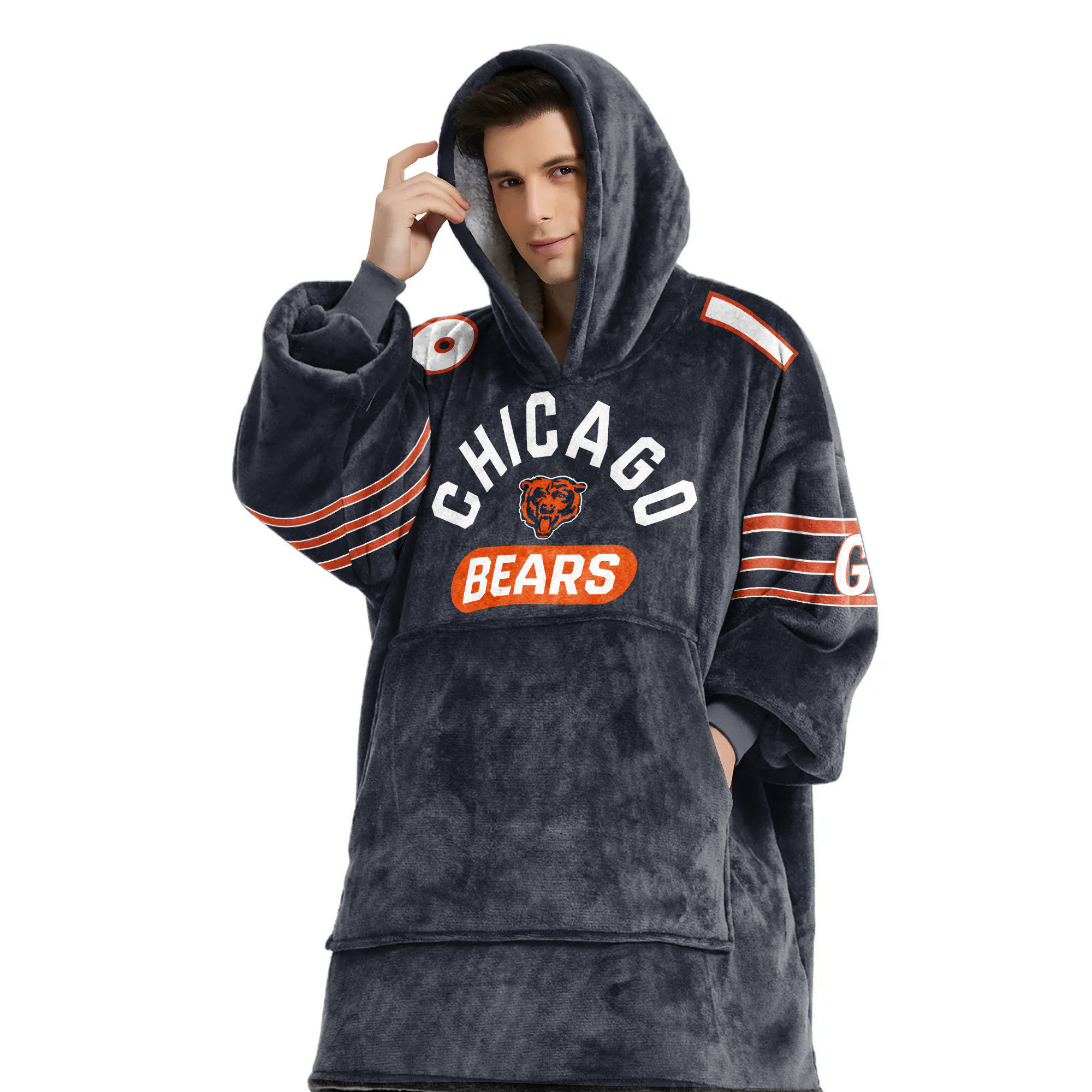 Adult CM 18 Chicago Football Unisex Blanket Hoodie