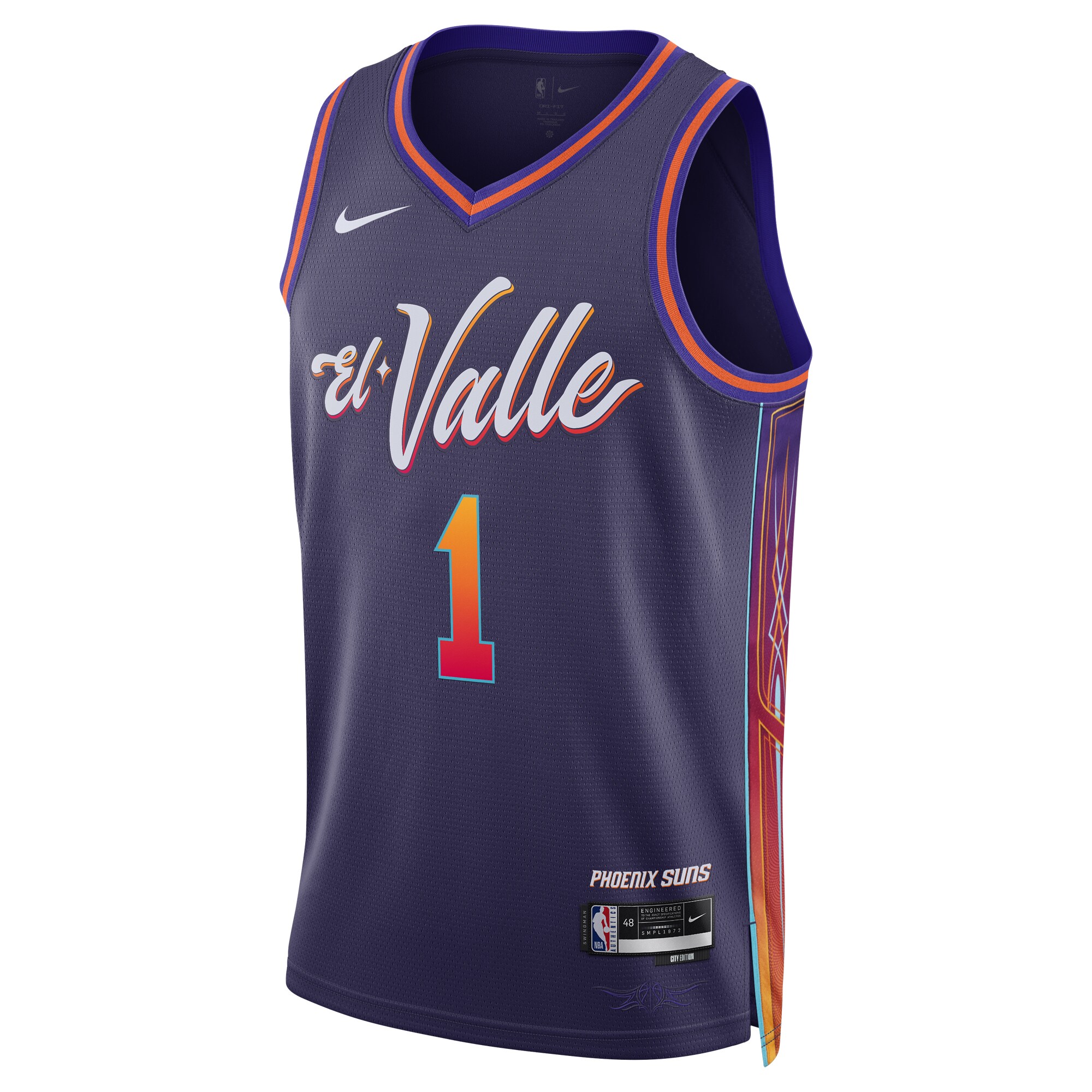 Unisex Phoenix Suns Devin Booker  Purple 2023/24 Swingman Jersey - City Edition