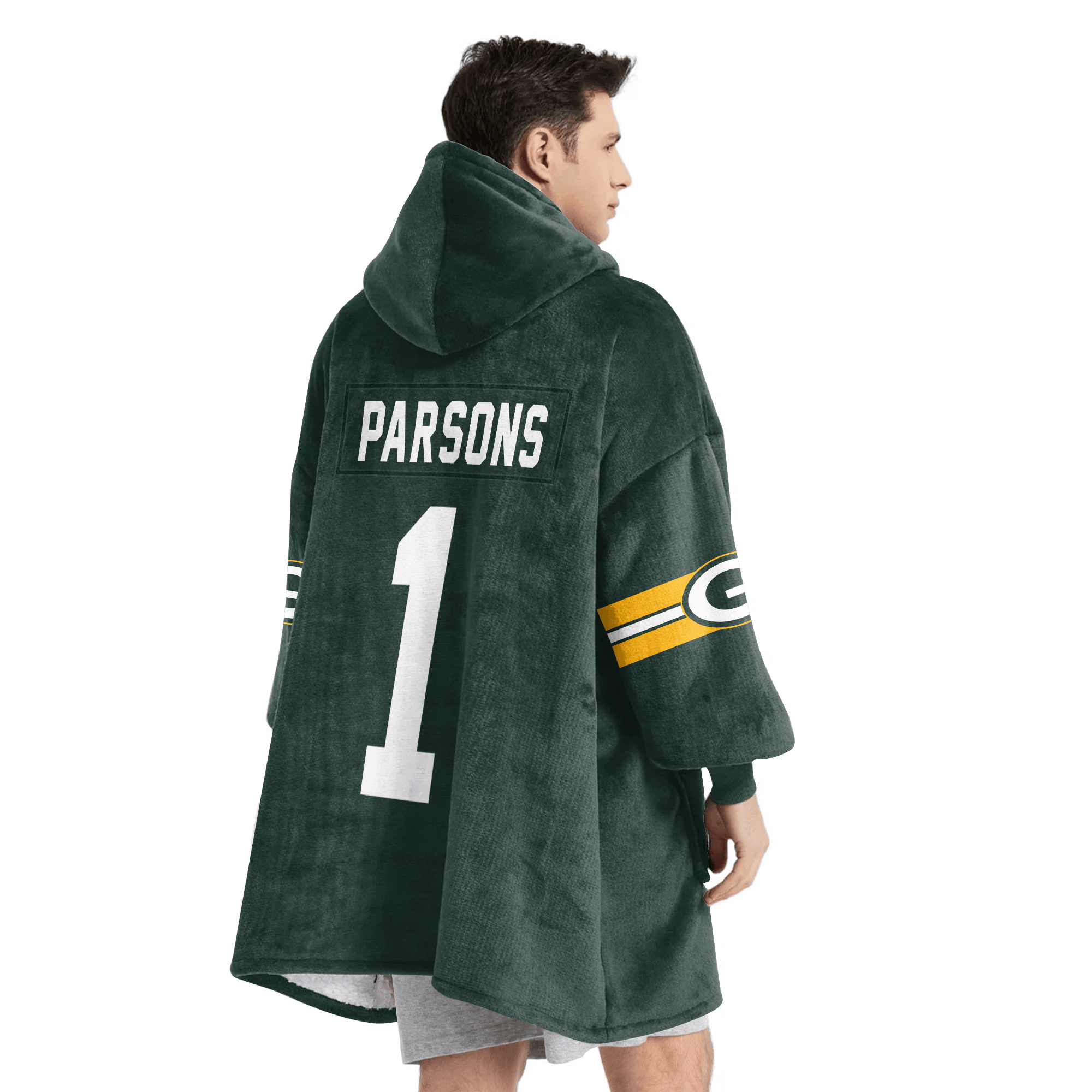 Adult M.P 1 Green Bay Football Unisex Blanket Hoodie