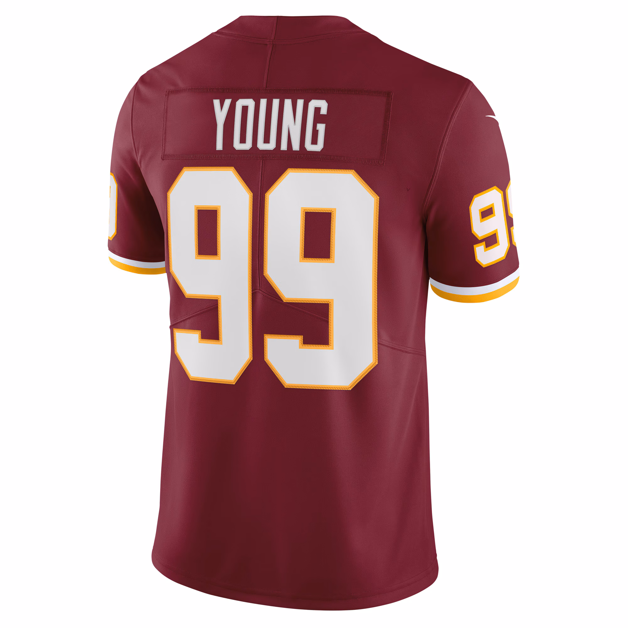 Chase Young Washington Football Team Vapor Limited Jersey - Burgundy