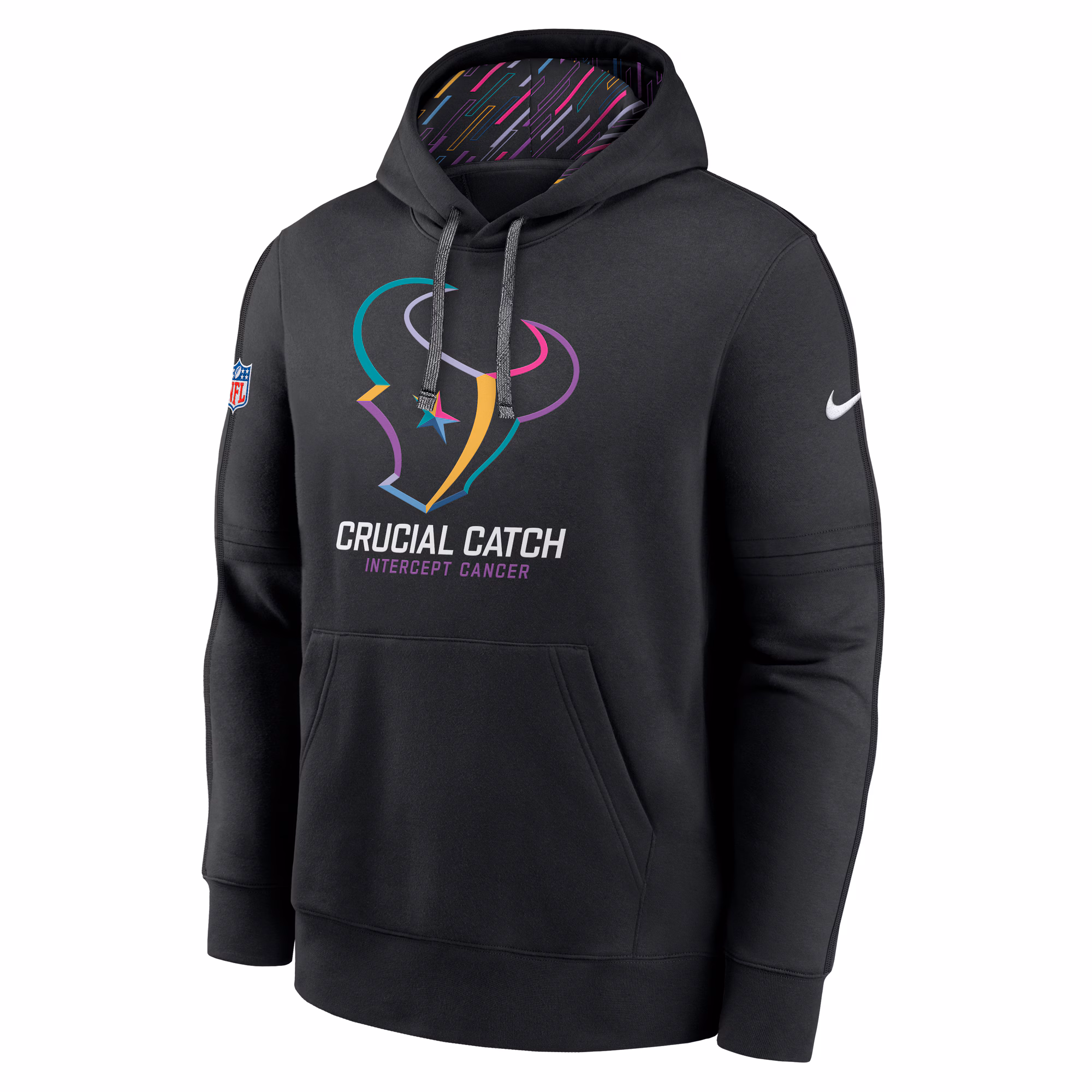 Houston Texans 2024 NFL Crucial Catch Club Pullover Hoodie - Black