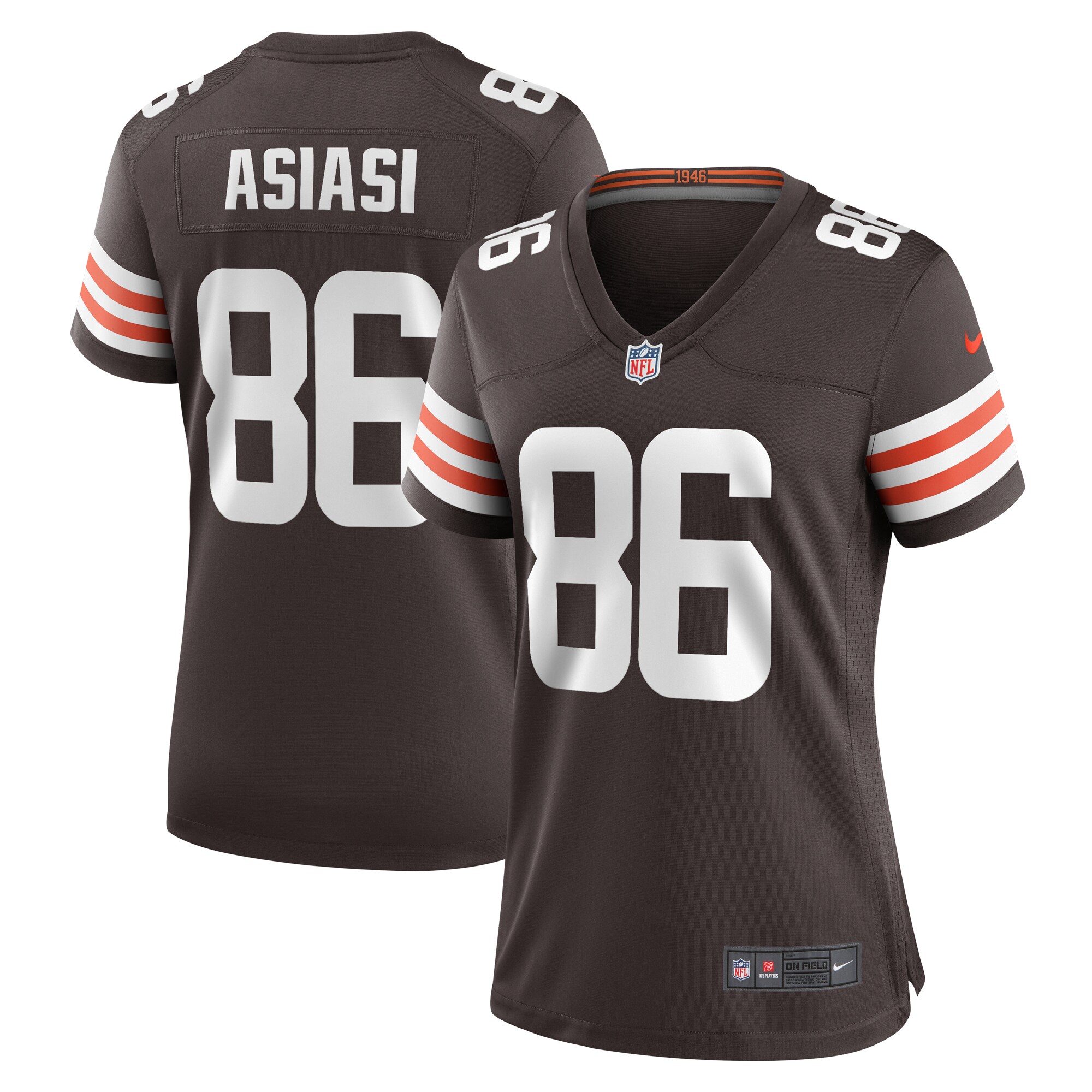 Devin Asiasi Cleveland Browns Women's  Game Jersey -  Brown
