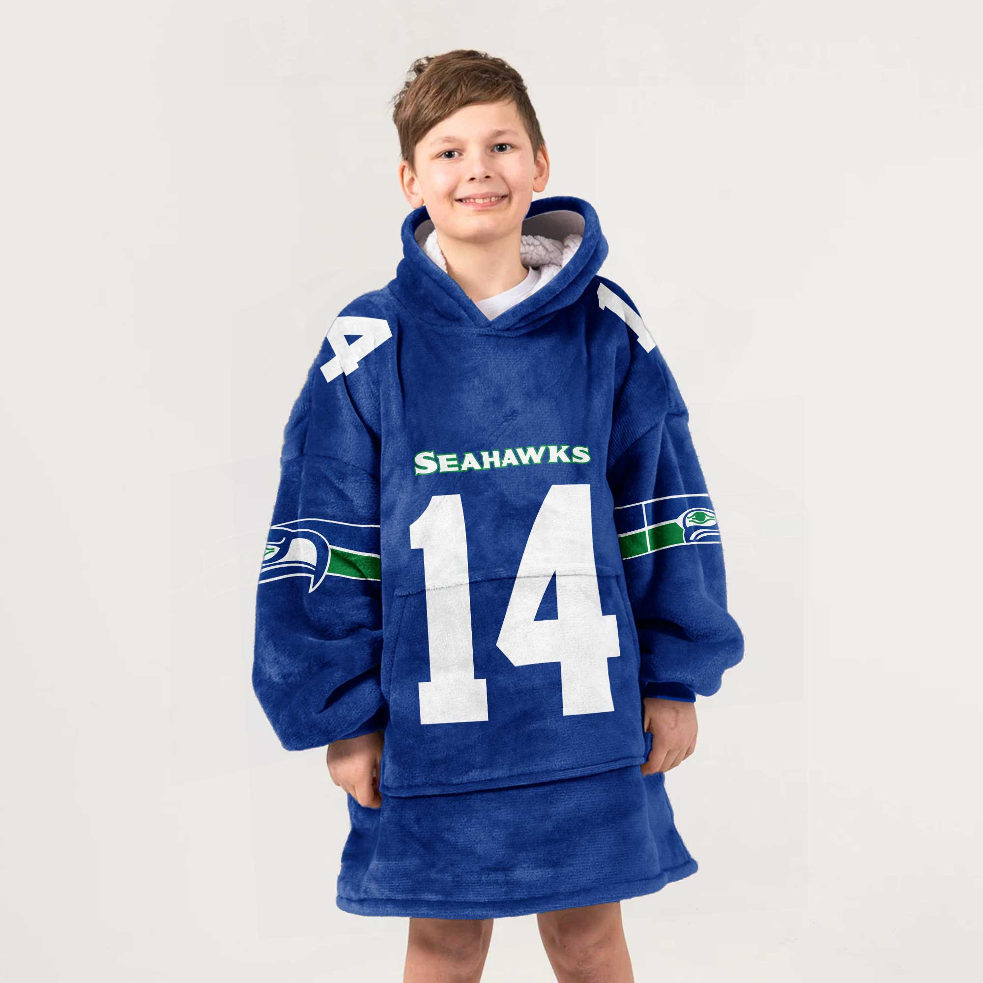 Adult D.K.M 14 Seattle Football Unisex Blanket Hoodie