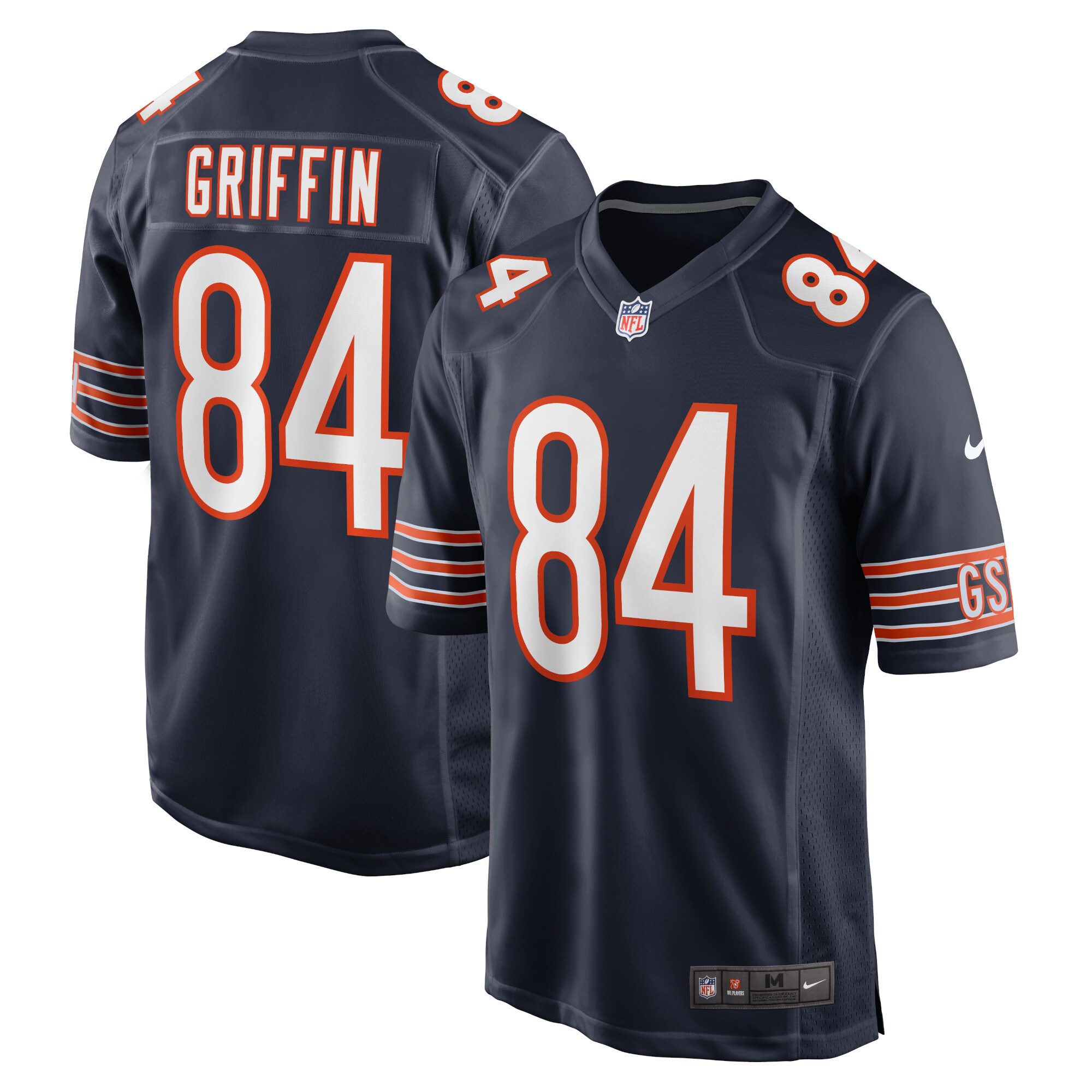 Ryan Griffin Chicago Bears  Game Jersey - Navy