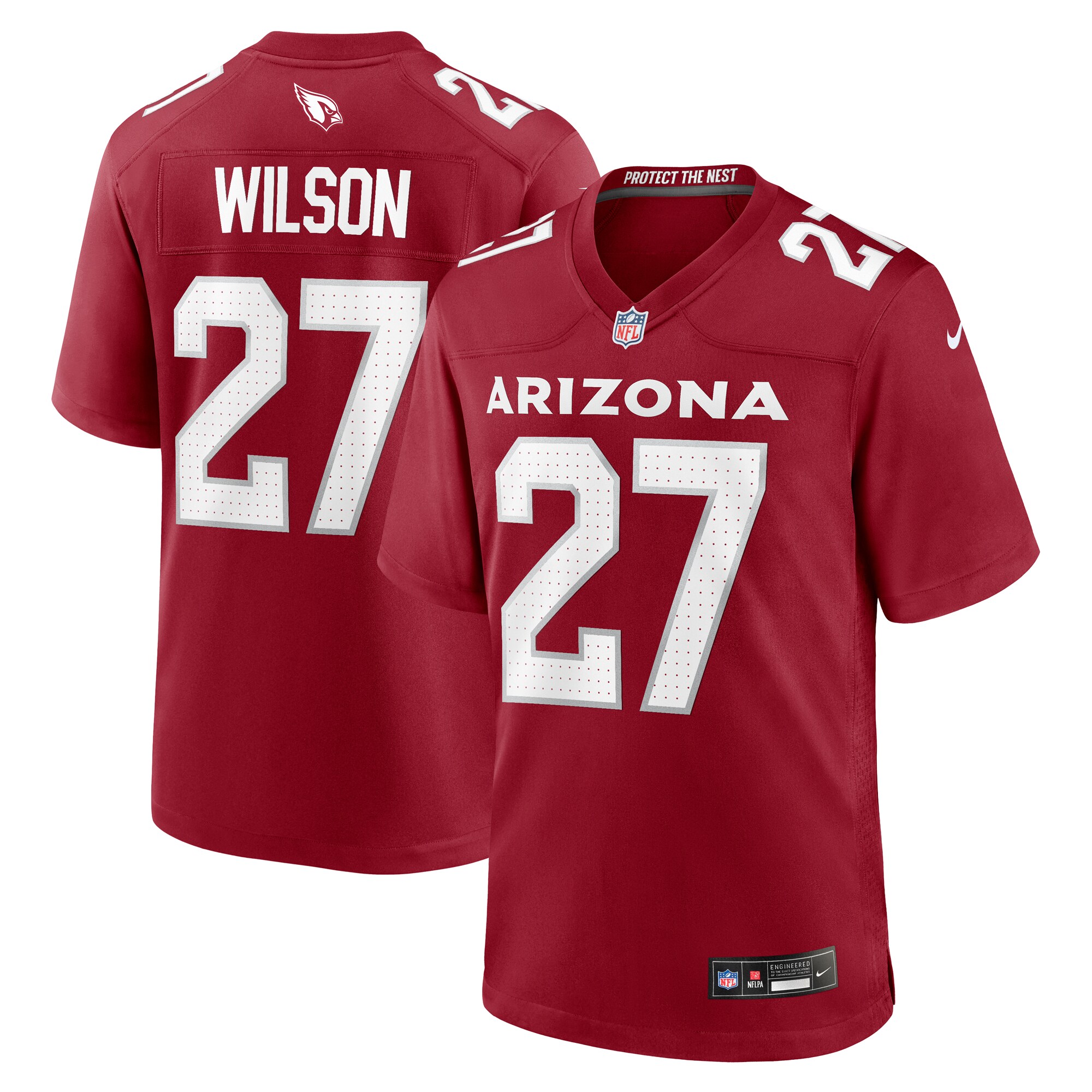 Divaad Wilson Arizona Cardinals Team Game Jersey -  Cardinal