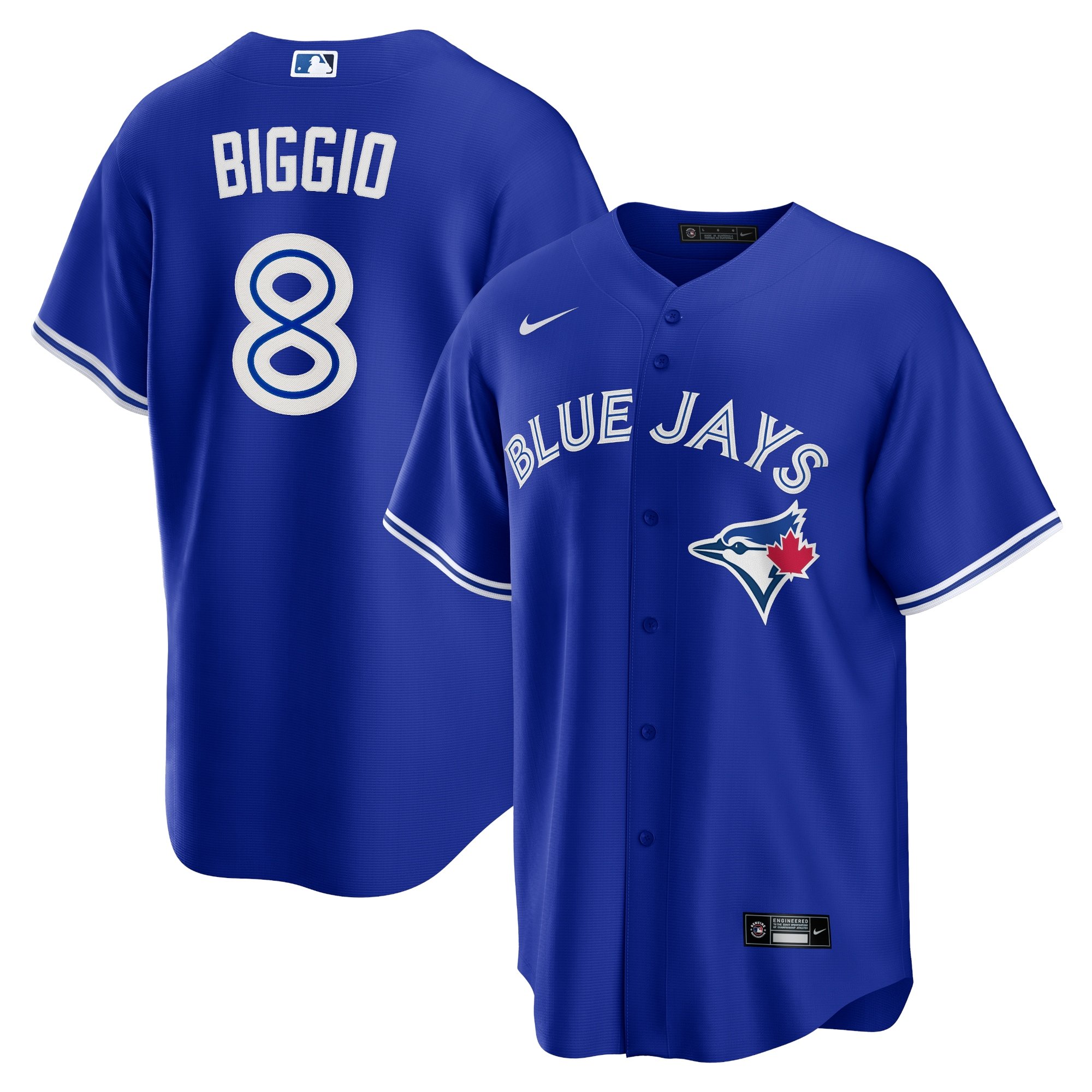 Men's Toronto Blue Jays Cavan Biggio  Royal Replica Player Name Jersey