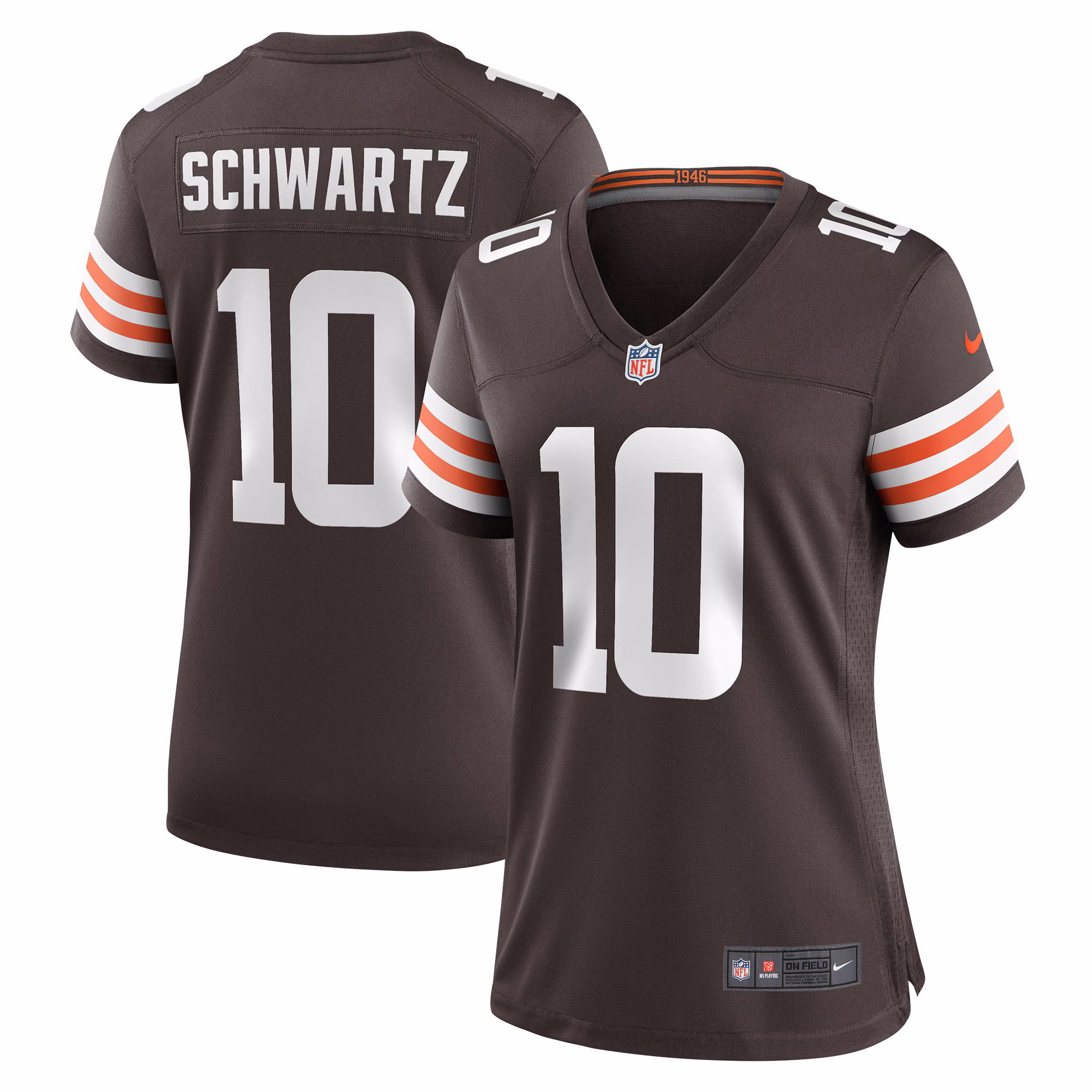 Anthony Schwartz Cleveland Browns Women's Game Jersey - Brown
