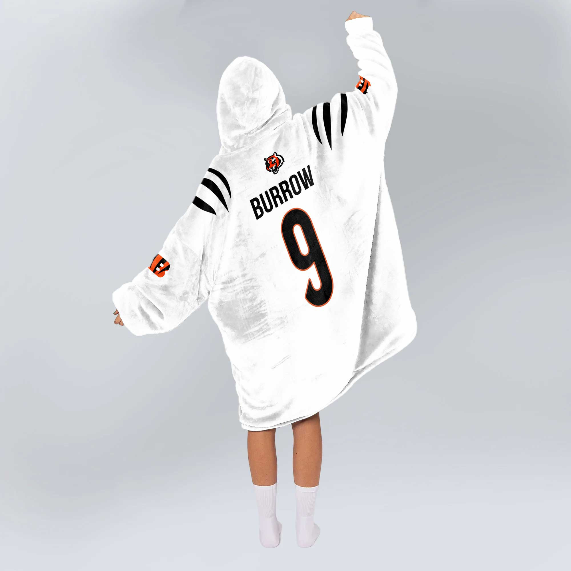 Adult Captain 9 Cincinnati Football Unisex Blanket Hoodie
