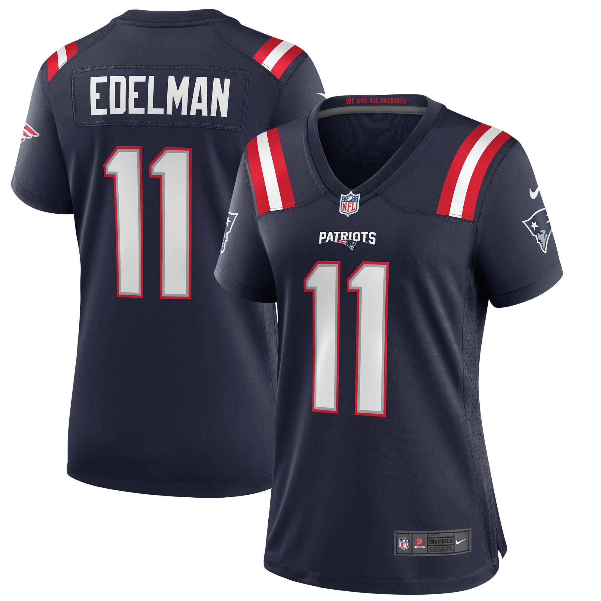 Julian Edelman New England Patriots  Women's Game Jersey - Navy