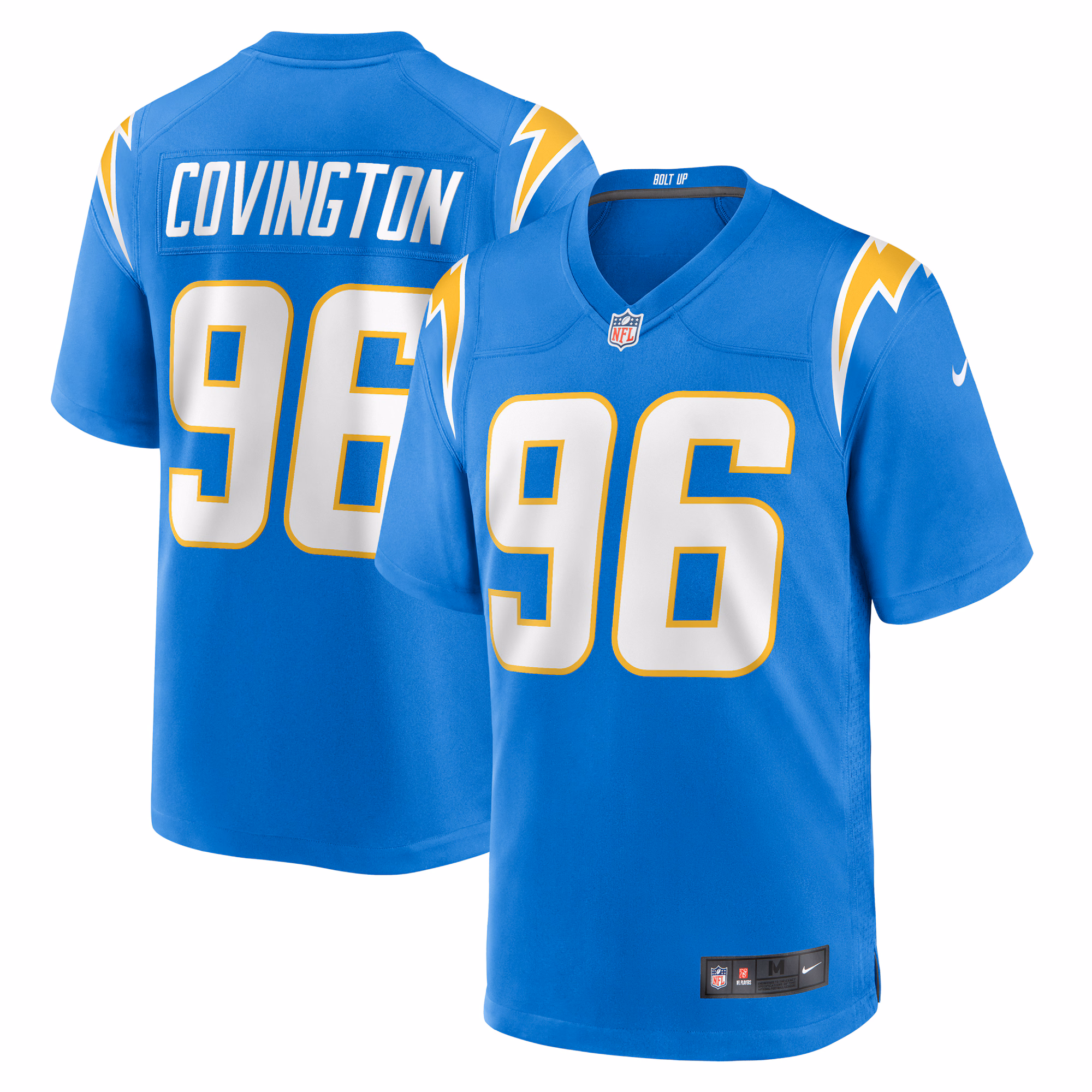 Christian Covington Los Angeles Chargers Team Game Jersey -  Powder Blue