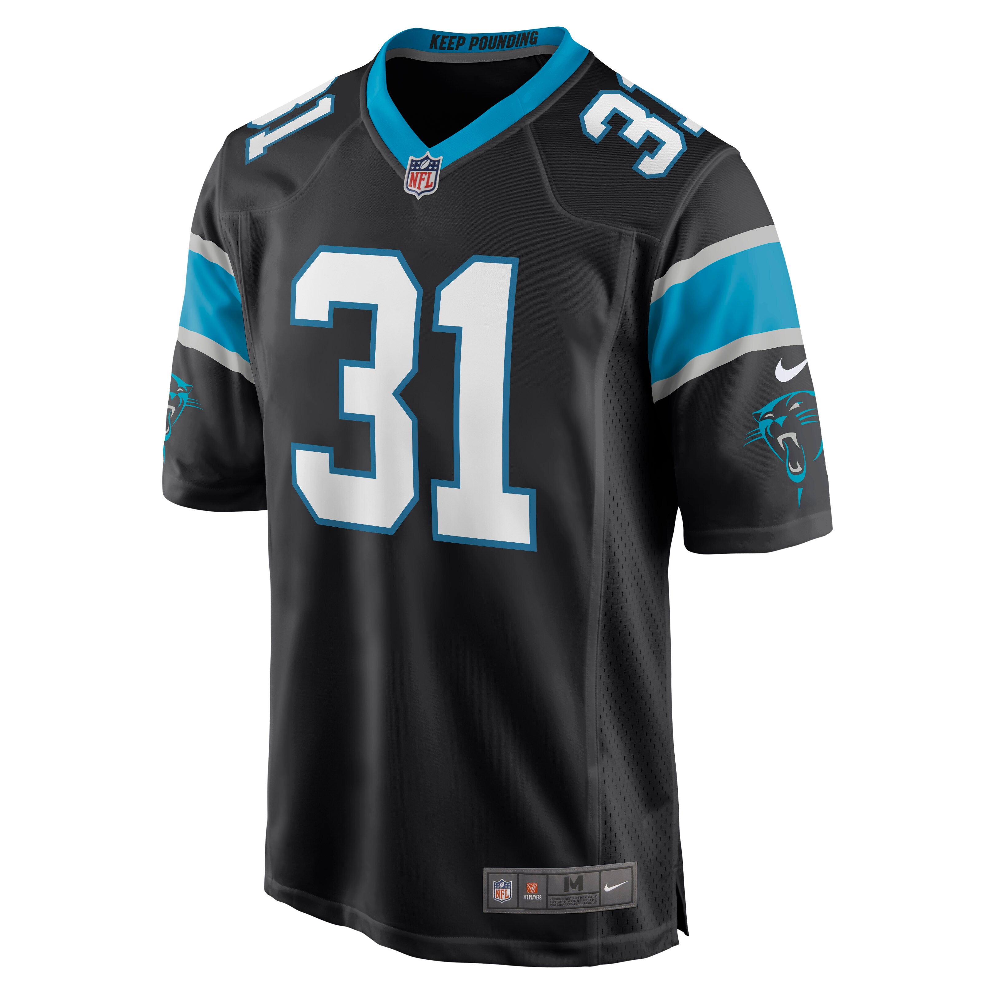 Juston Burris Carolina Panthers  Game Jersey - Black