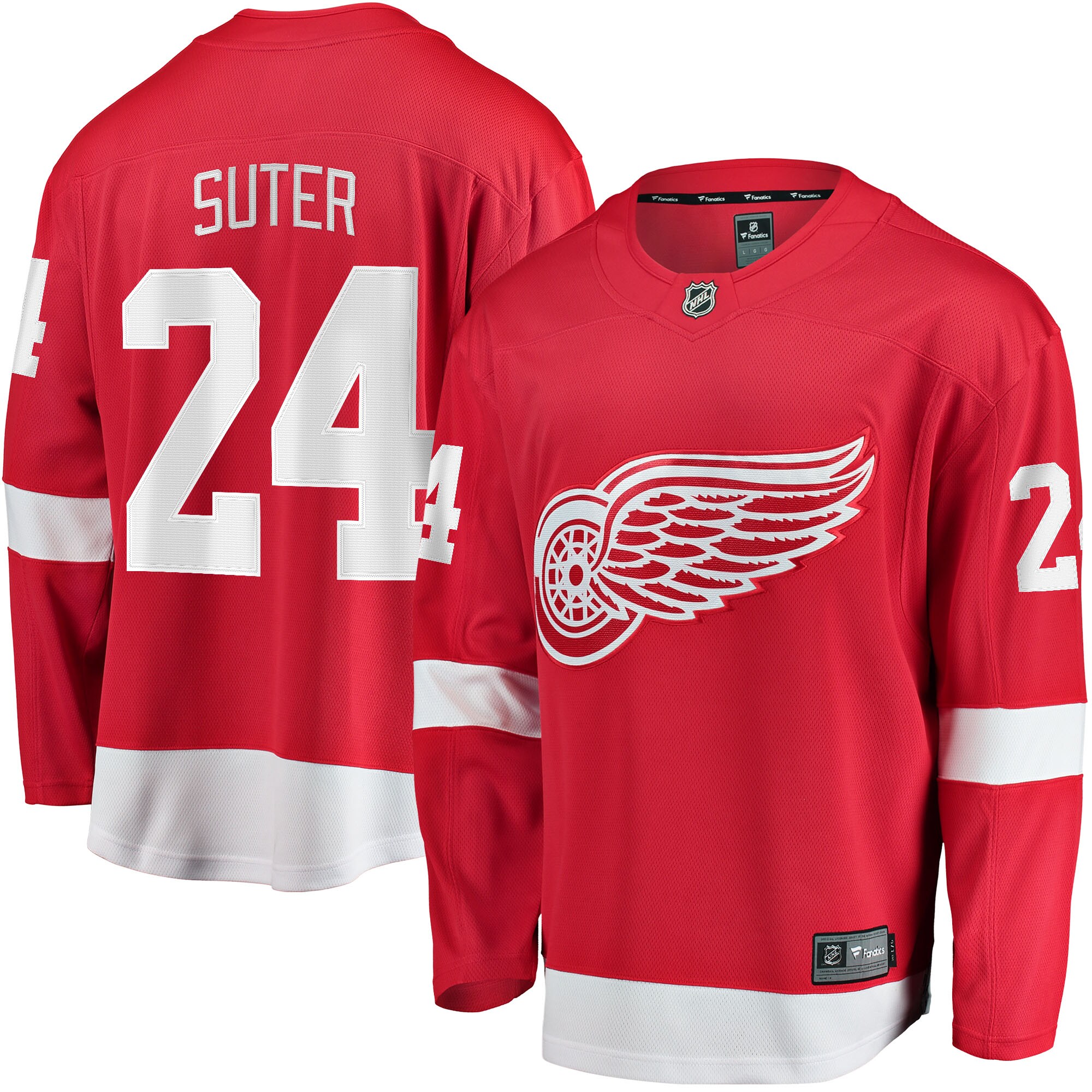 Pius Suter Detroit Red Wings Home Breakaway Player Jersey - Red