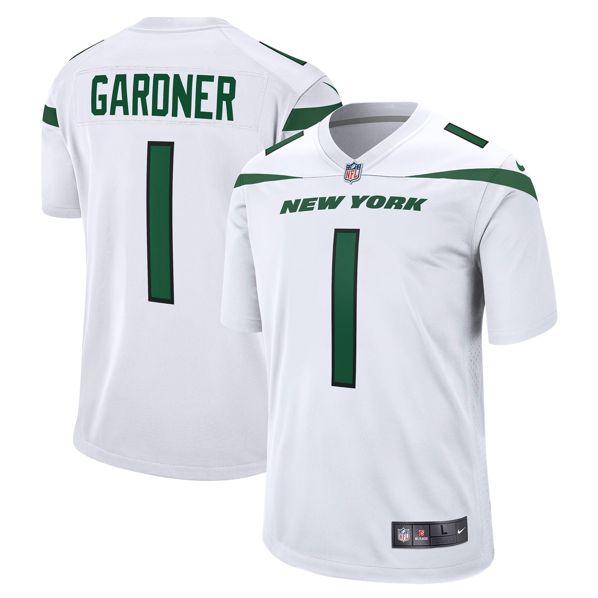 Ahmad Sauce Gardner New York Jets Player Game Jersey - Green