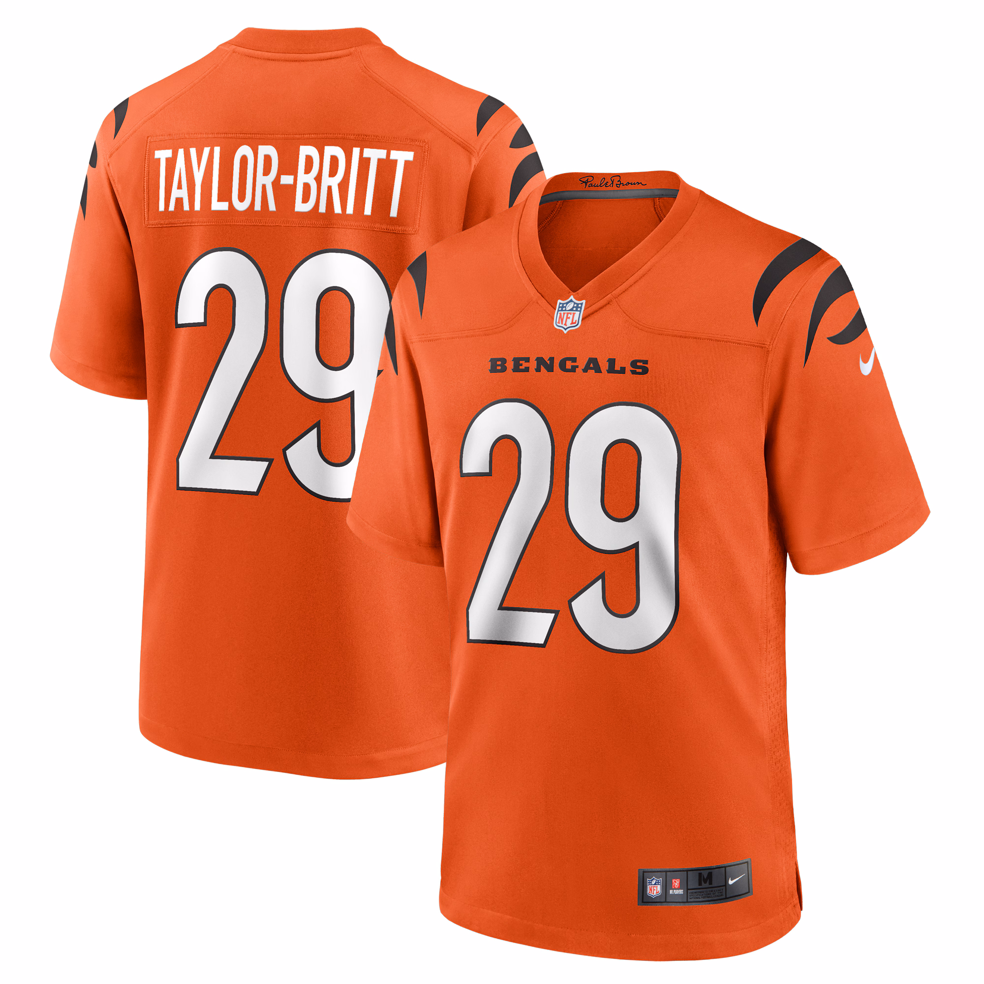 Cam Taylor-Britt Cincinnati Bengals  Game Jersey -  White