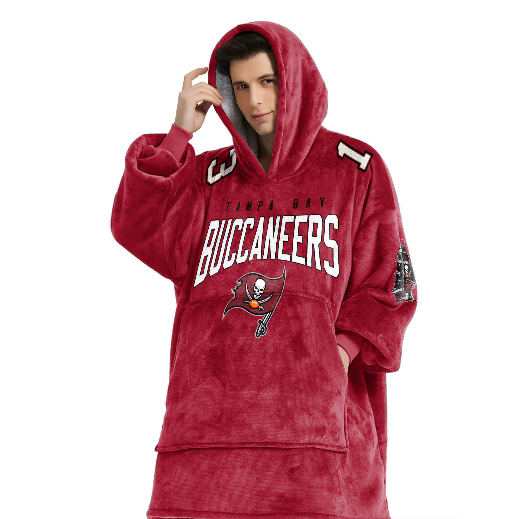 Adult M.E. 13 Tampa Bay Football Unisex Blanket Hoodie
