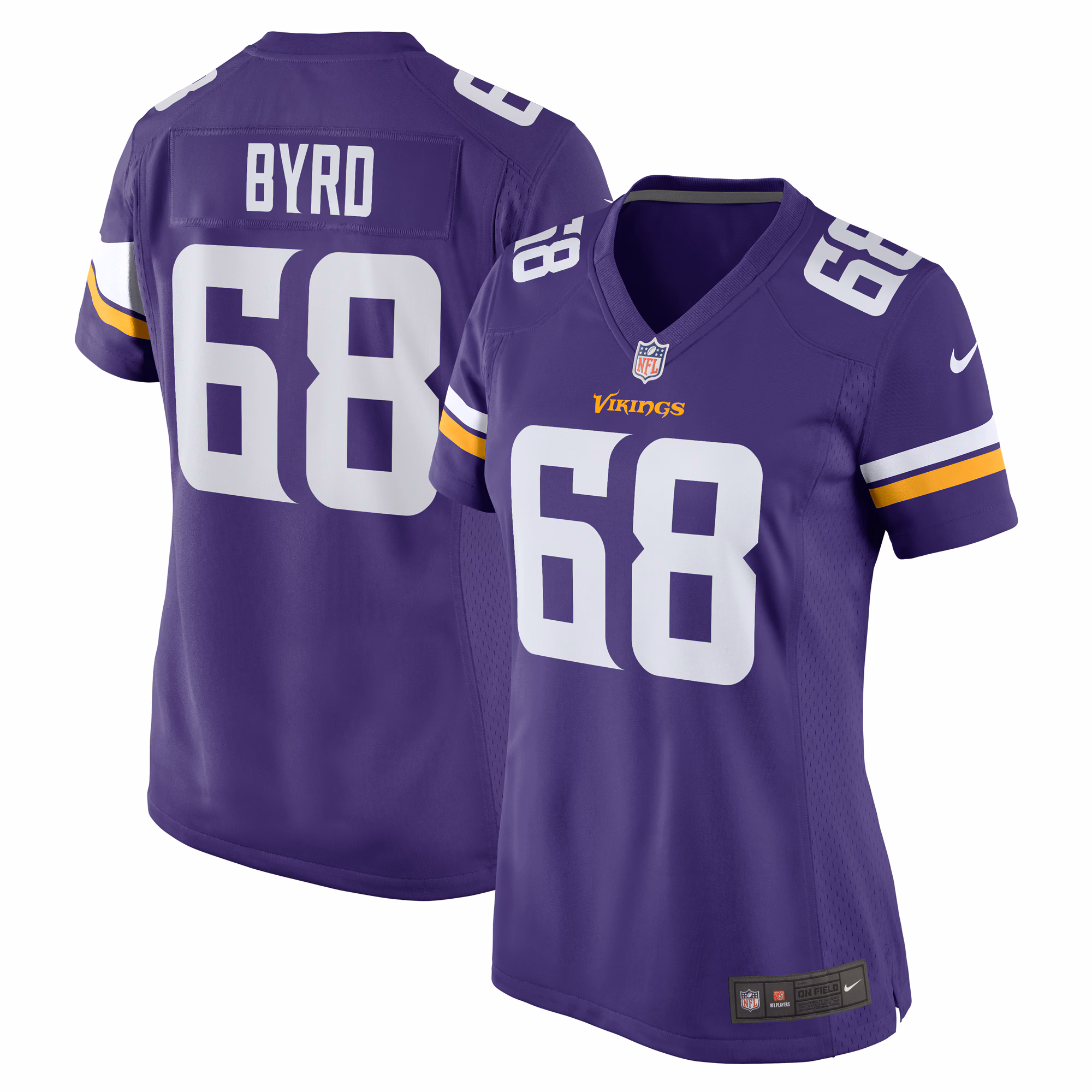 Henry Byrd Minnesota Vikings Women's Team Game Jersey -  Purple