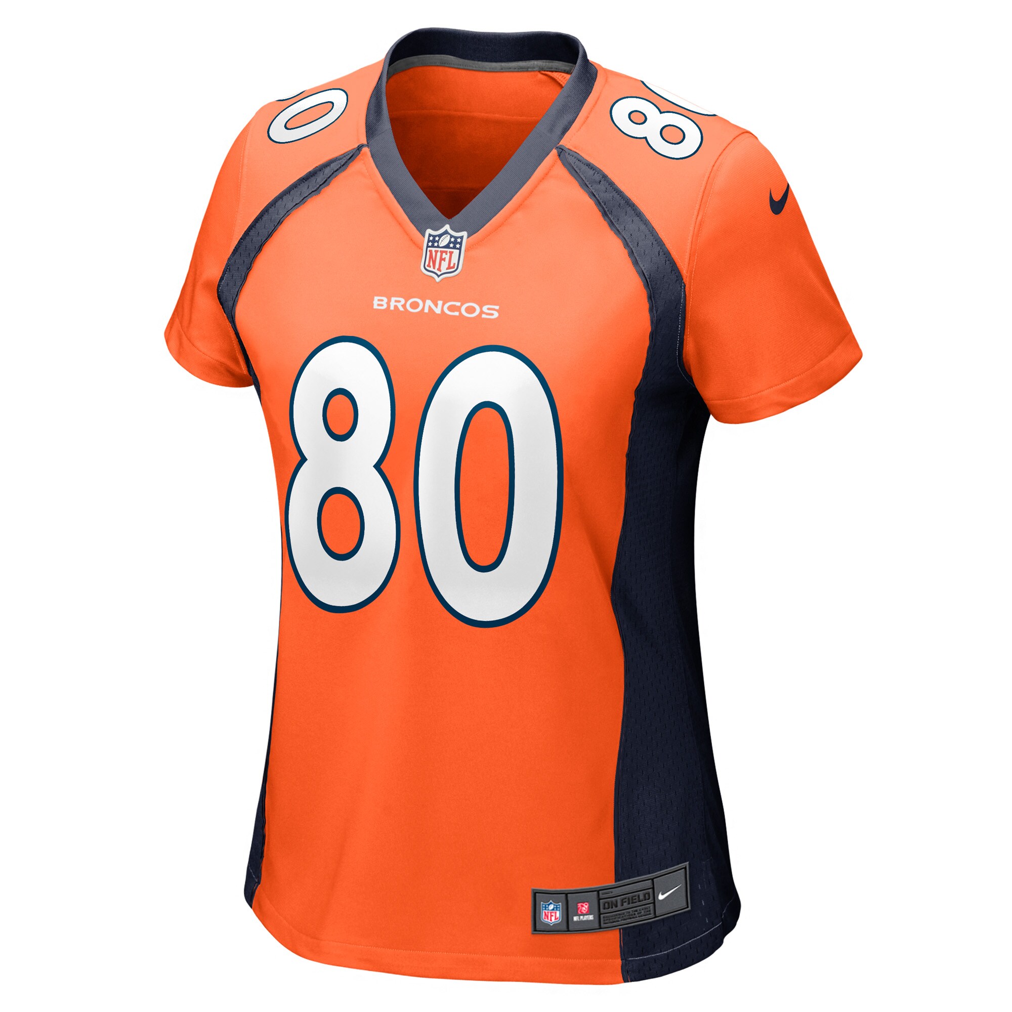 Greg Dulcich Denver Broncos Women's Game Player Jersey - Orange