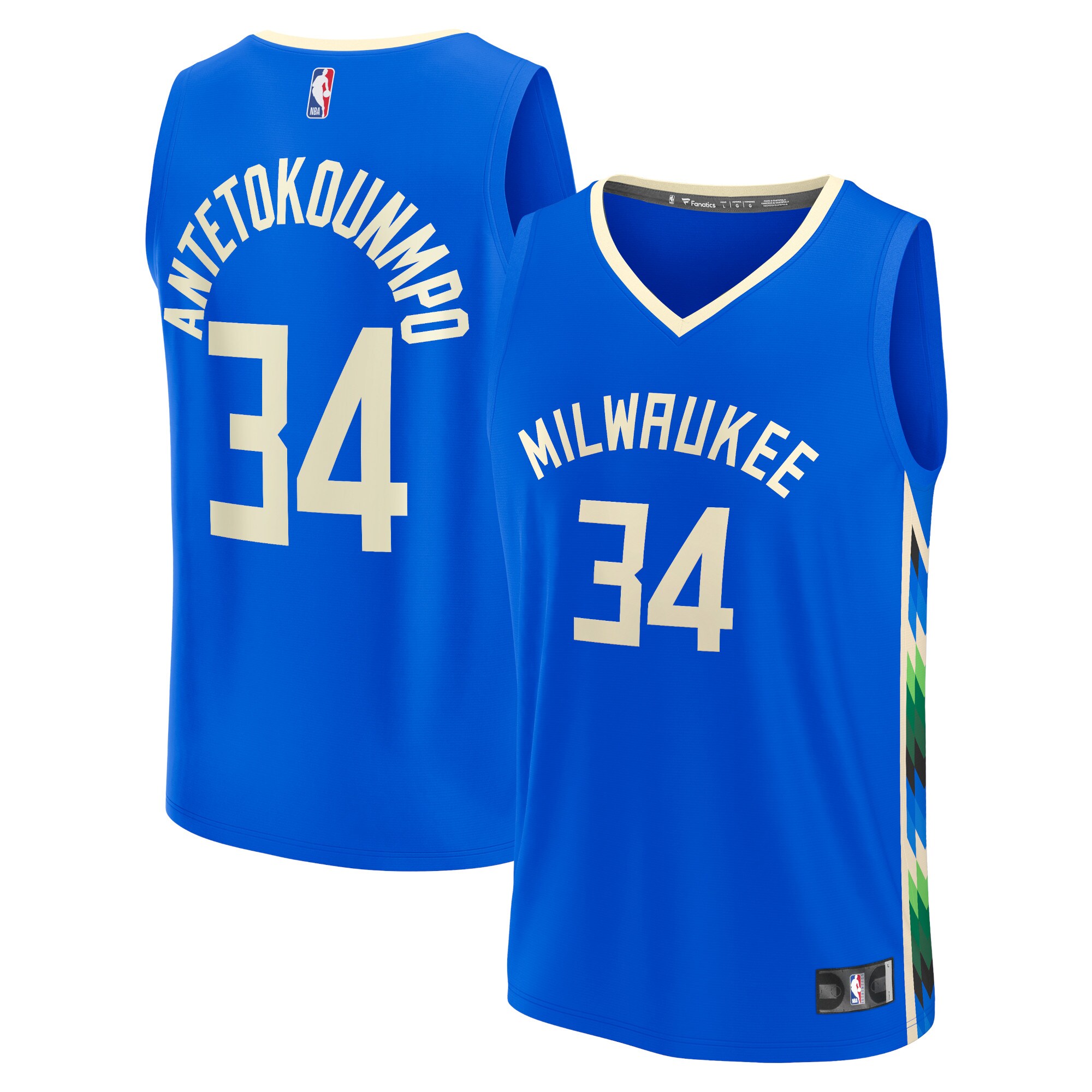 Giannis Antetokounmpo Milwaukee Bucks  2022/23 Fastbreak Jersey - City Edition - Royal