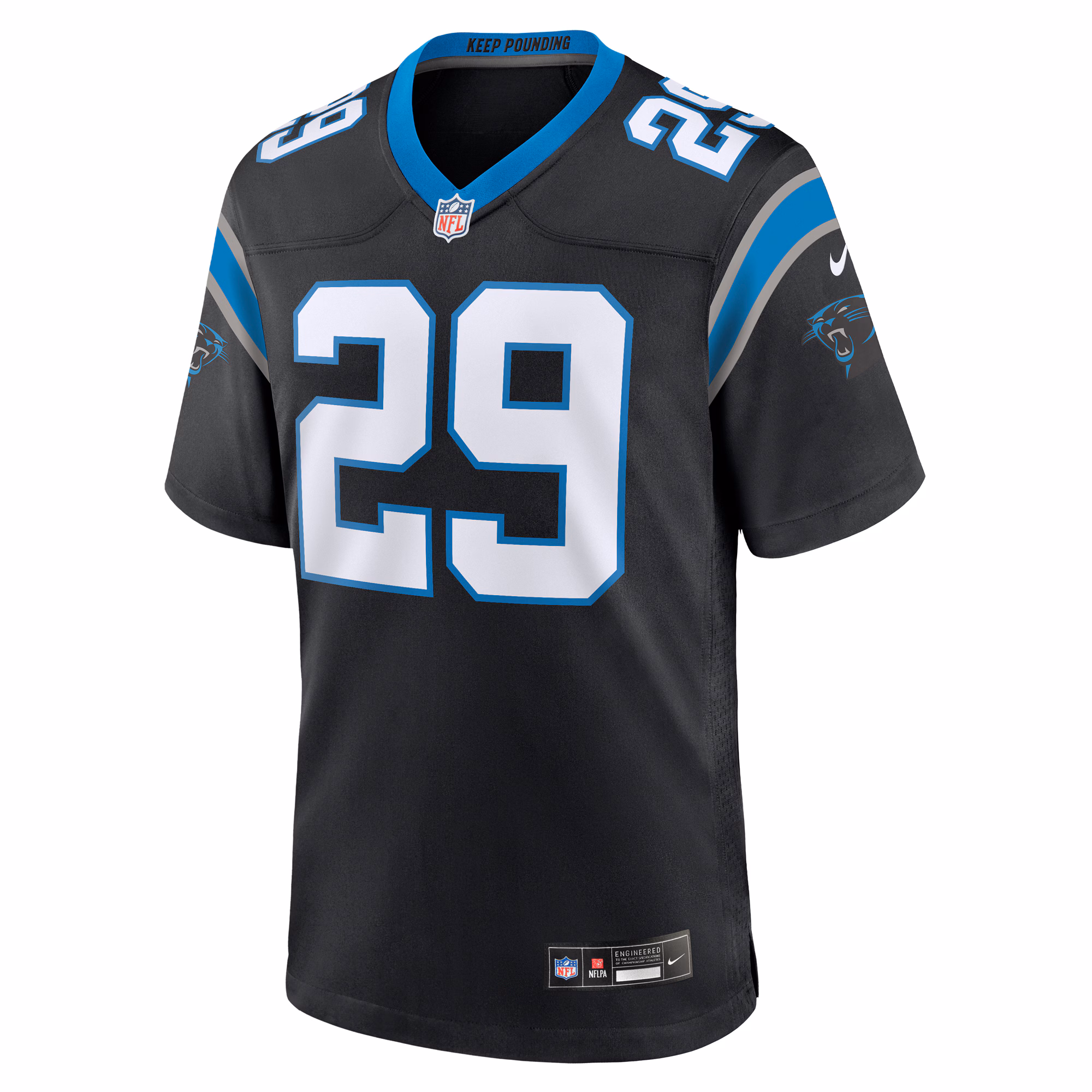 D'Shawn Jamison Carolina Panthers Team Game Jersey -  Black