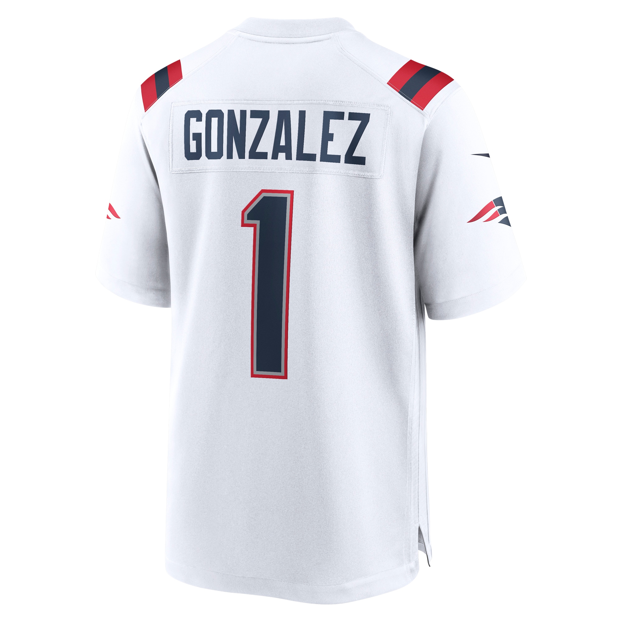 Christian Gonzalez New England Patriots  2023 NFL Draft First Round Pick Game Jersey - White