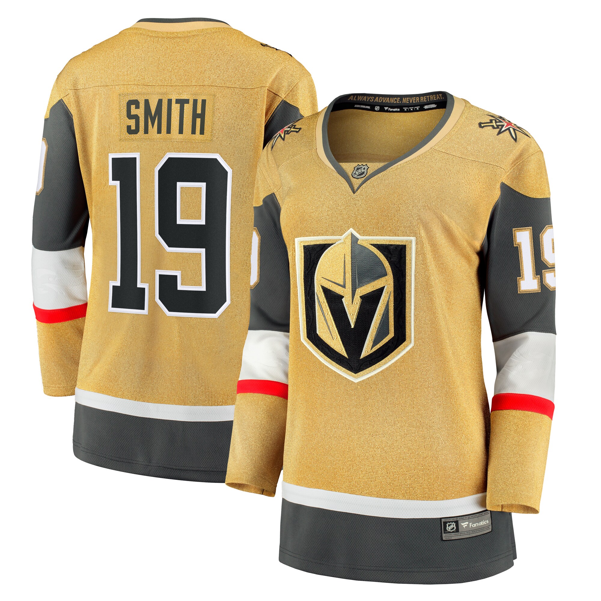 Reilly Smith Vegas Golden Knights Women's Home Breakaway Jersey - Gold