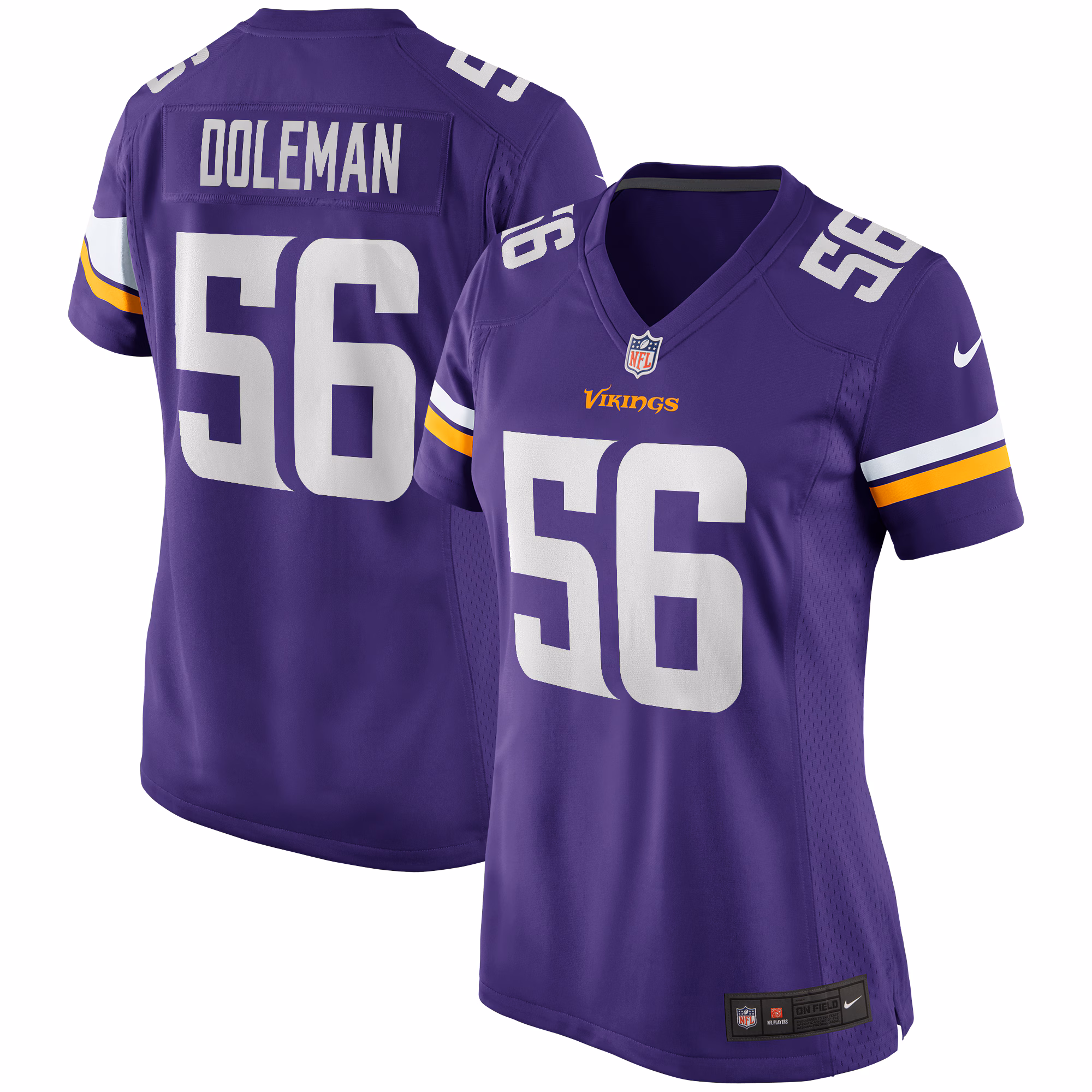 Chris Doleman Minnesota Vikings Women's Game Retired Player Jersey - Purple