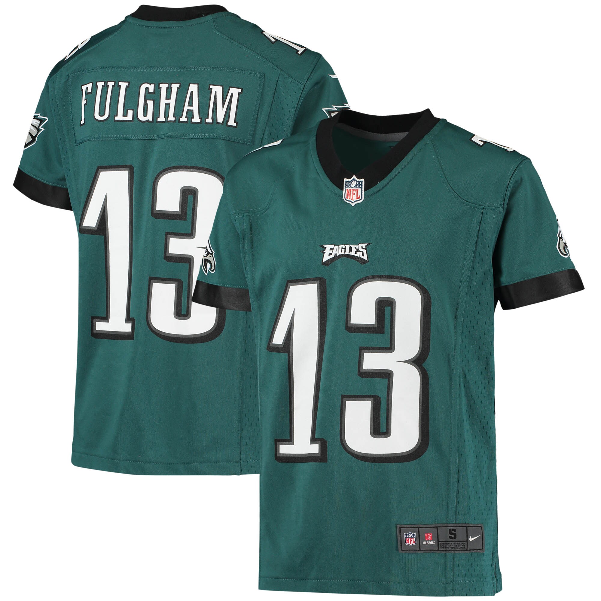 Travis Fulgham Philadelphia Eagles  Youth Game Jersey - Midnight Green