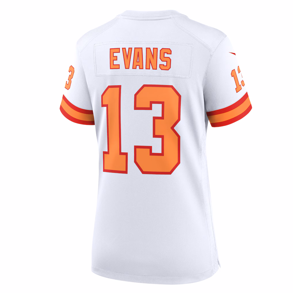 Mike Evans #13 '76 Tampa Bay Buccaneers Women's 50th Season Game Jersey - White