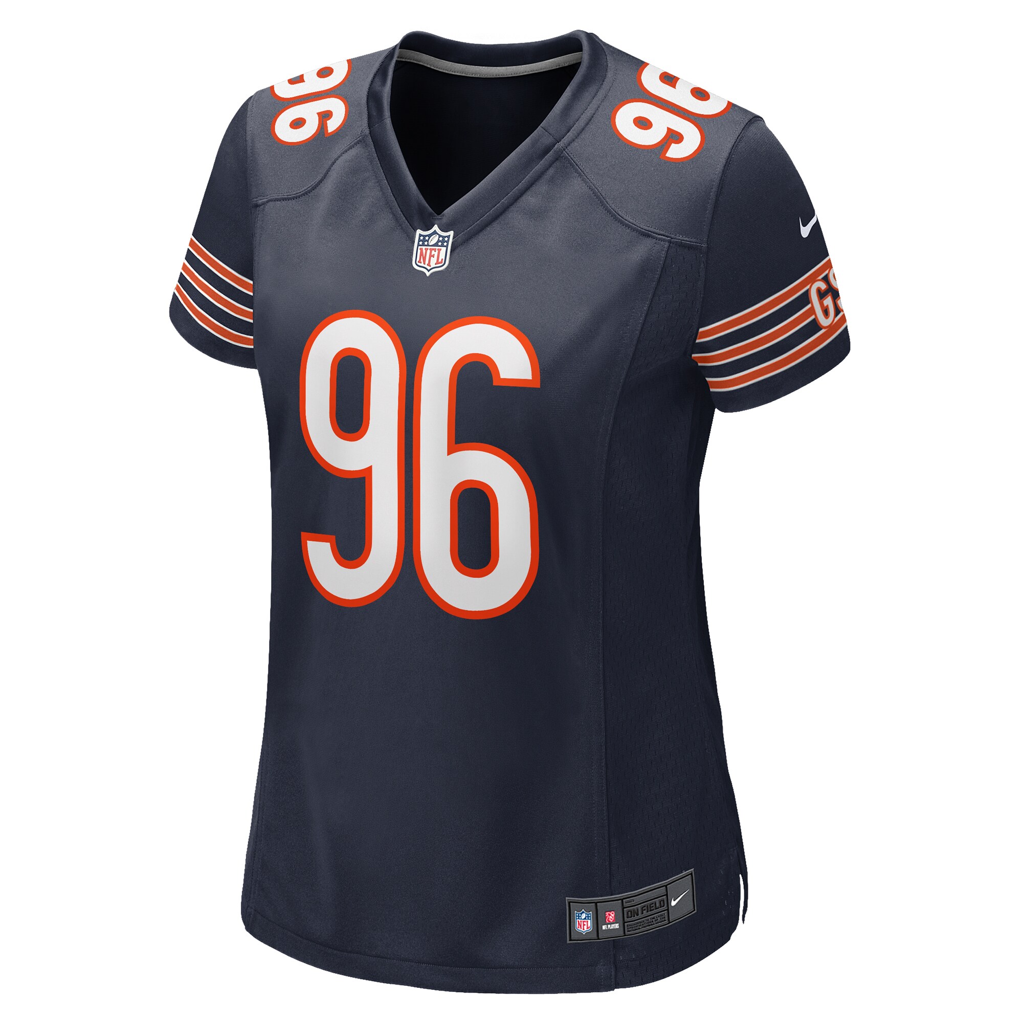 Zacch Pickens Chicago Bears  Women's Team Game Jersey - Navy