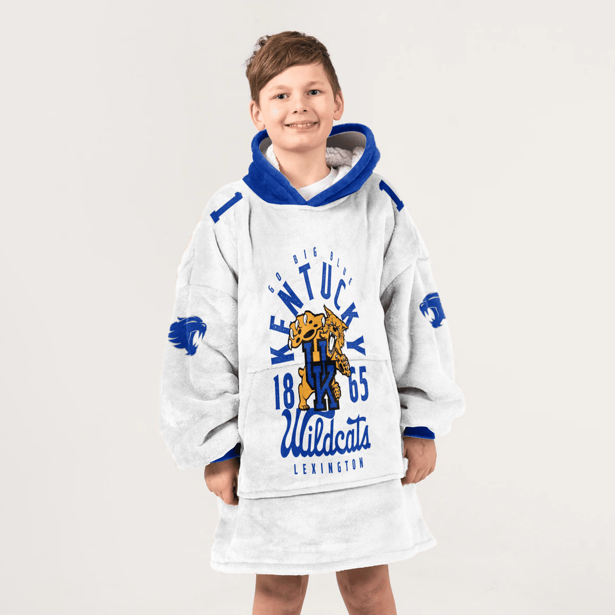 Kid #1 Kentucky Football Unisex Blanket Hoodie