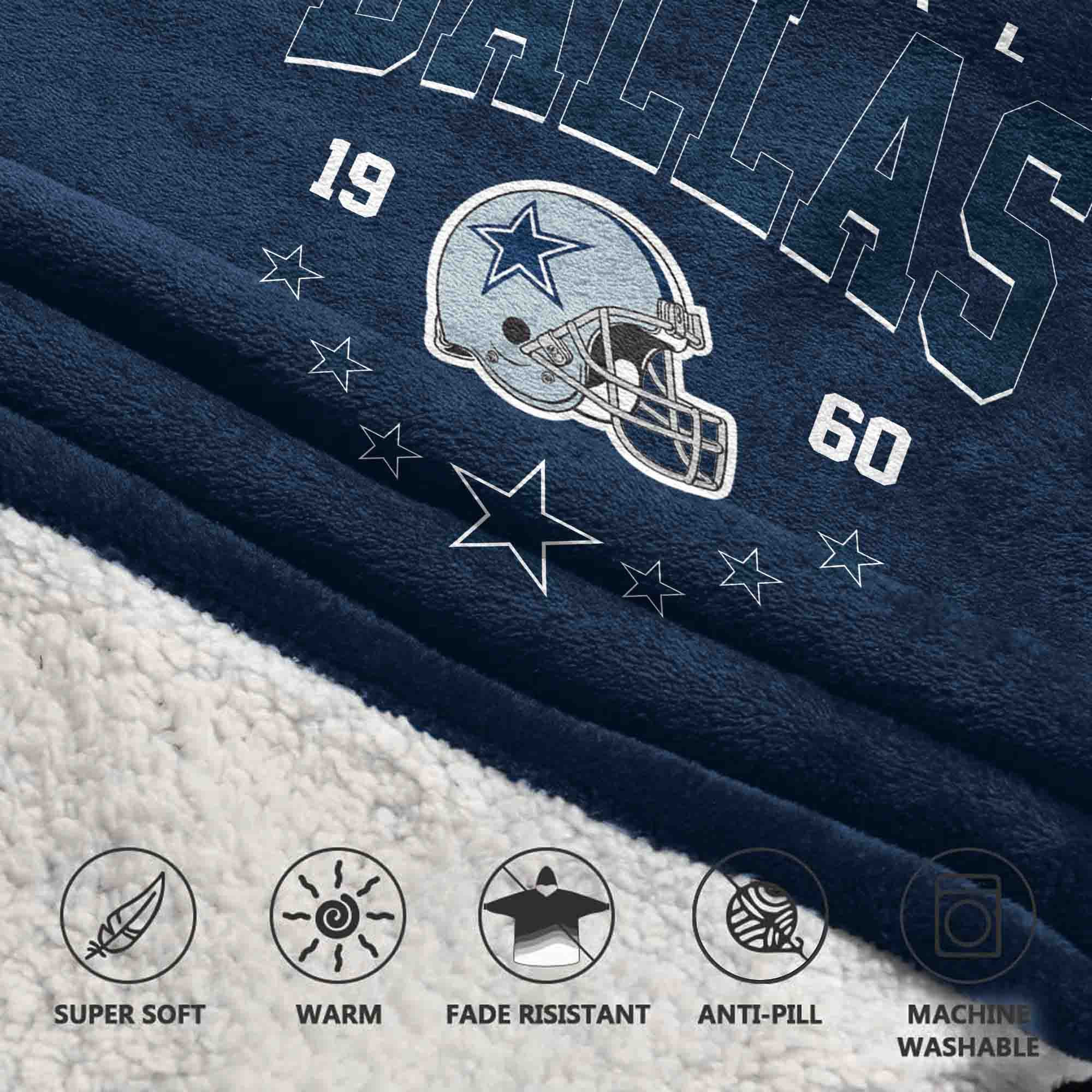 Adult MP 11 Dallas Football Unisex Blanket Hoodie