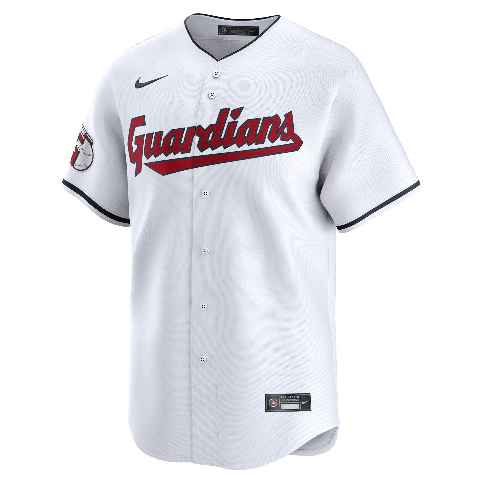 Men's Cleveland Guardians Jose Ramirez  White Home Limited Player Jersey