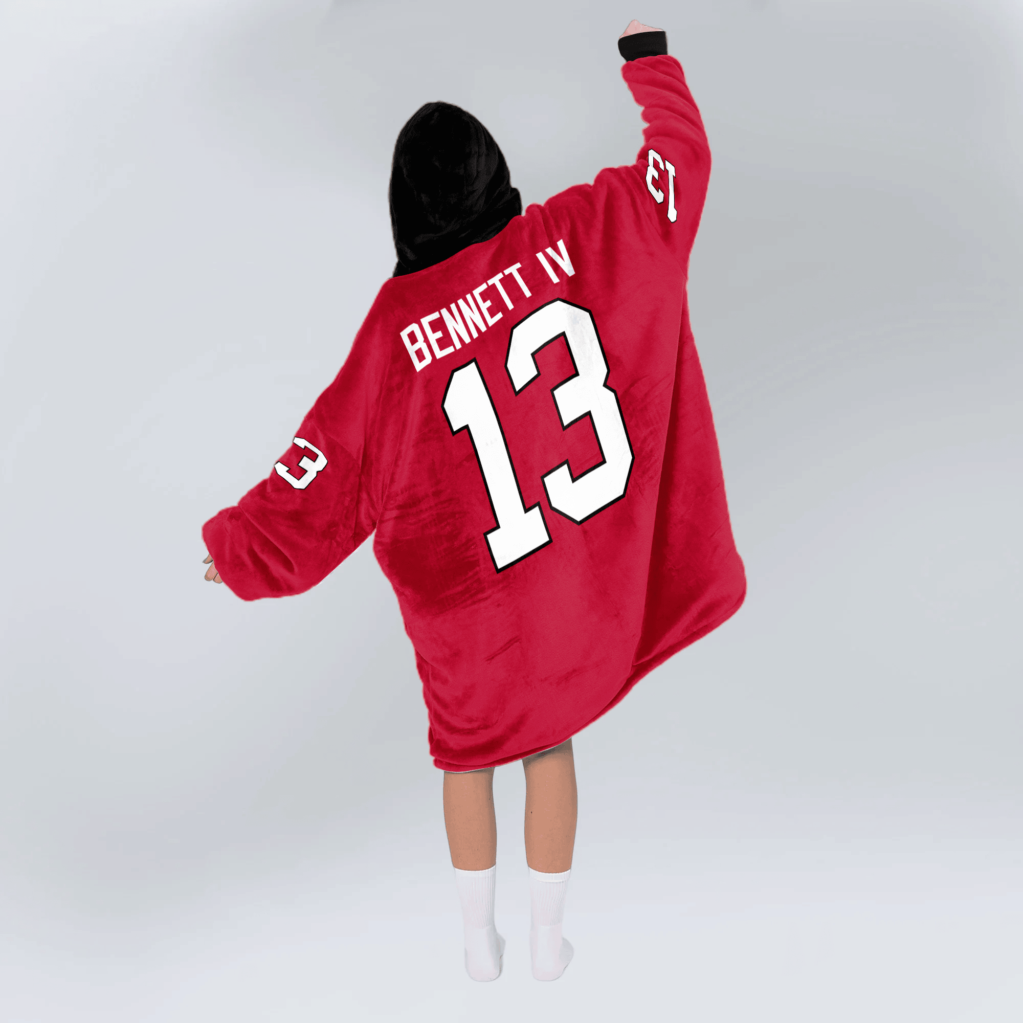 Adult S.B 13 Georgia Football Unisex Blanket Hoodie