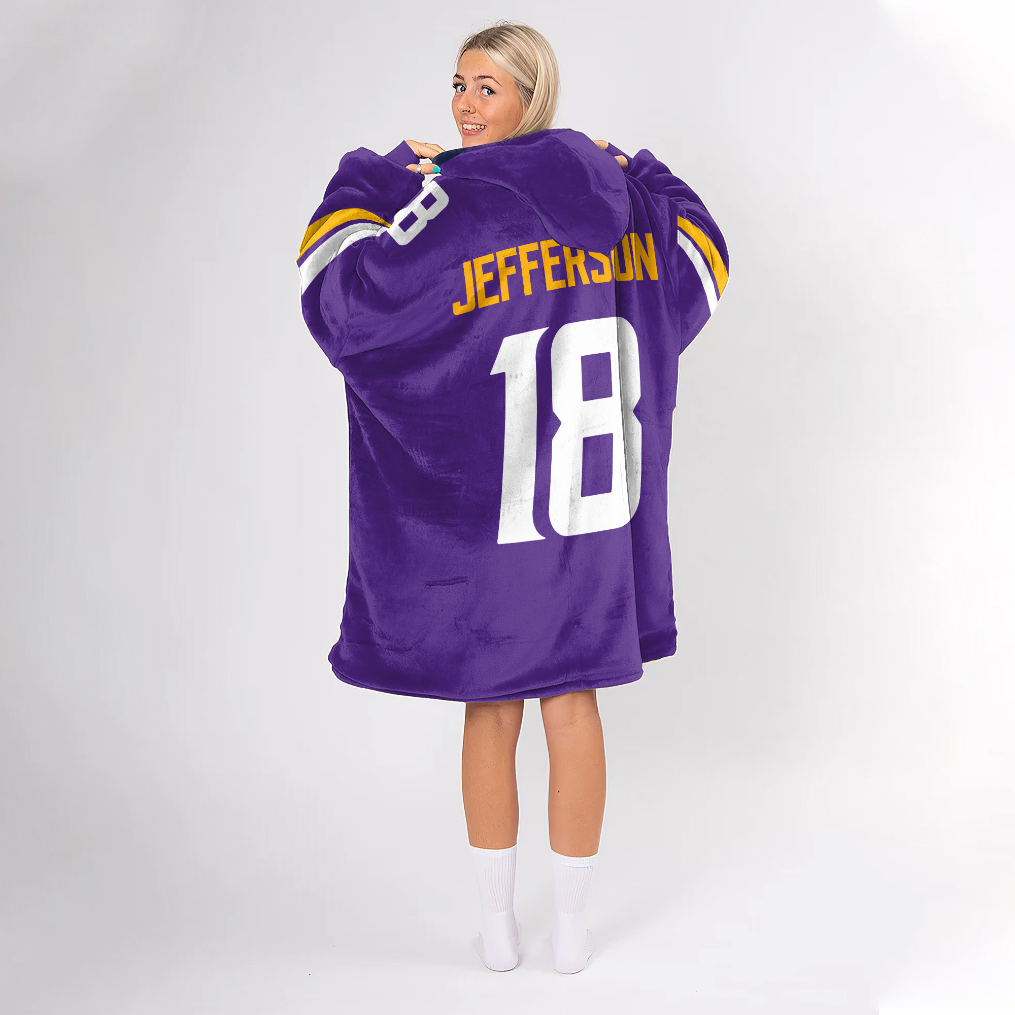 J.J 18 Minnesota Football Unisex Blanket Hoodie