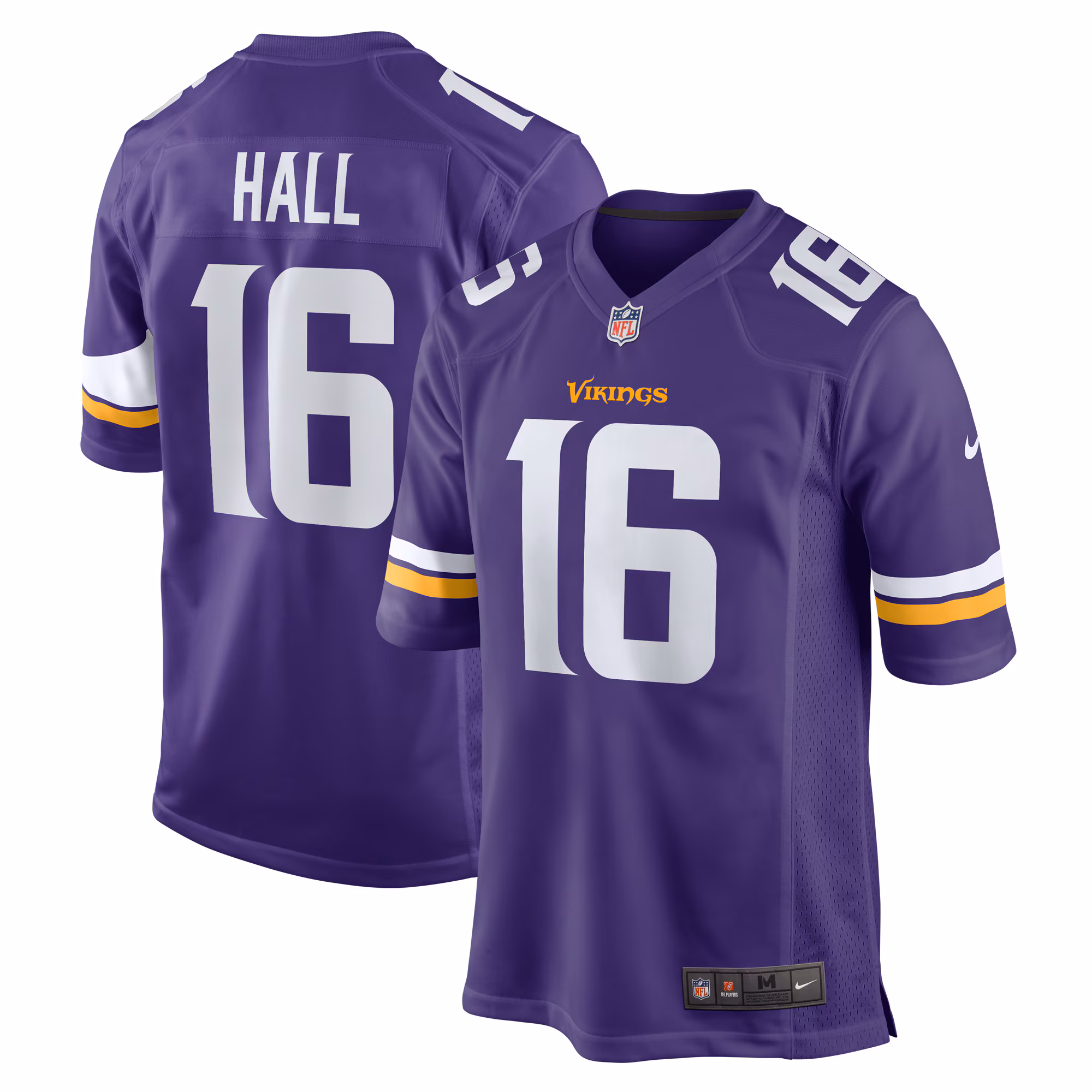 Jaren Hall Minnesota Vikings  Game Jersey -  Purple