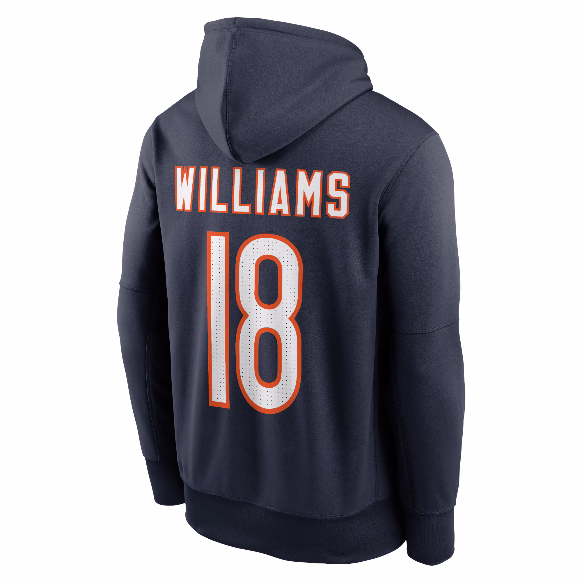 Caleb Williams Chicago Bears Player Name & Number Performance Pullover Hoodie - Navy