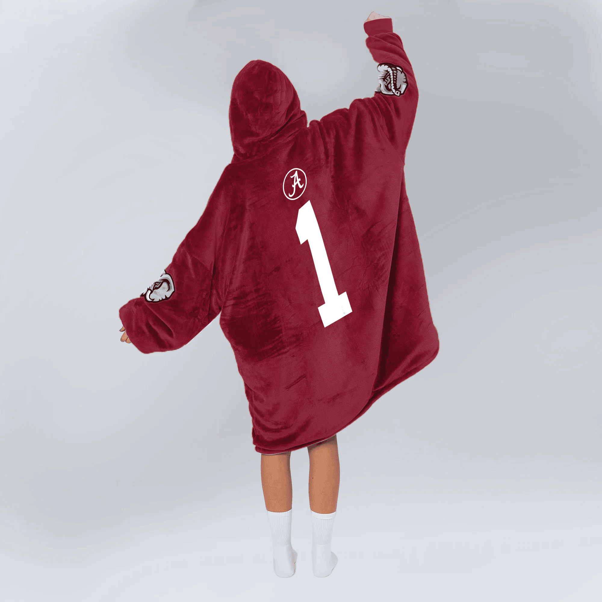 Adult 1 Alabama Football Unisex Blanket Hoodie