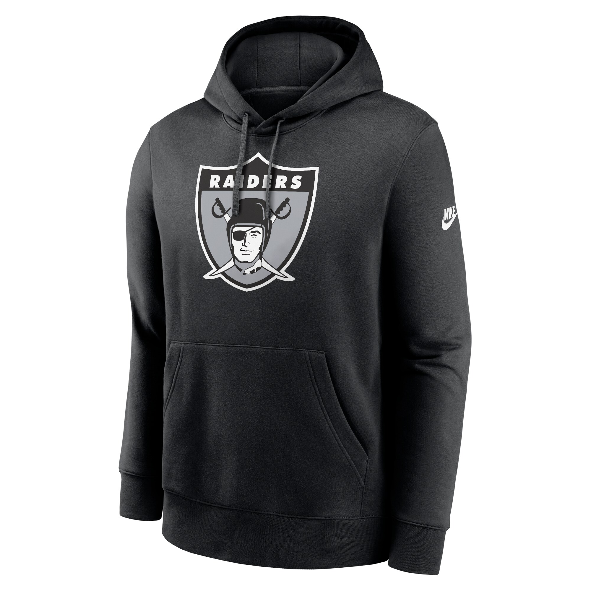 Las Vegas Raiders Rewind Club Logo Pullover Hoodie - Black
