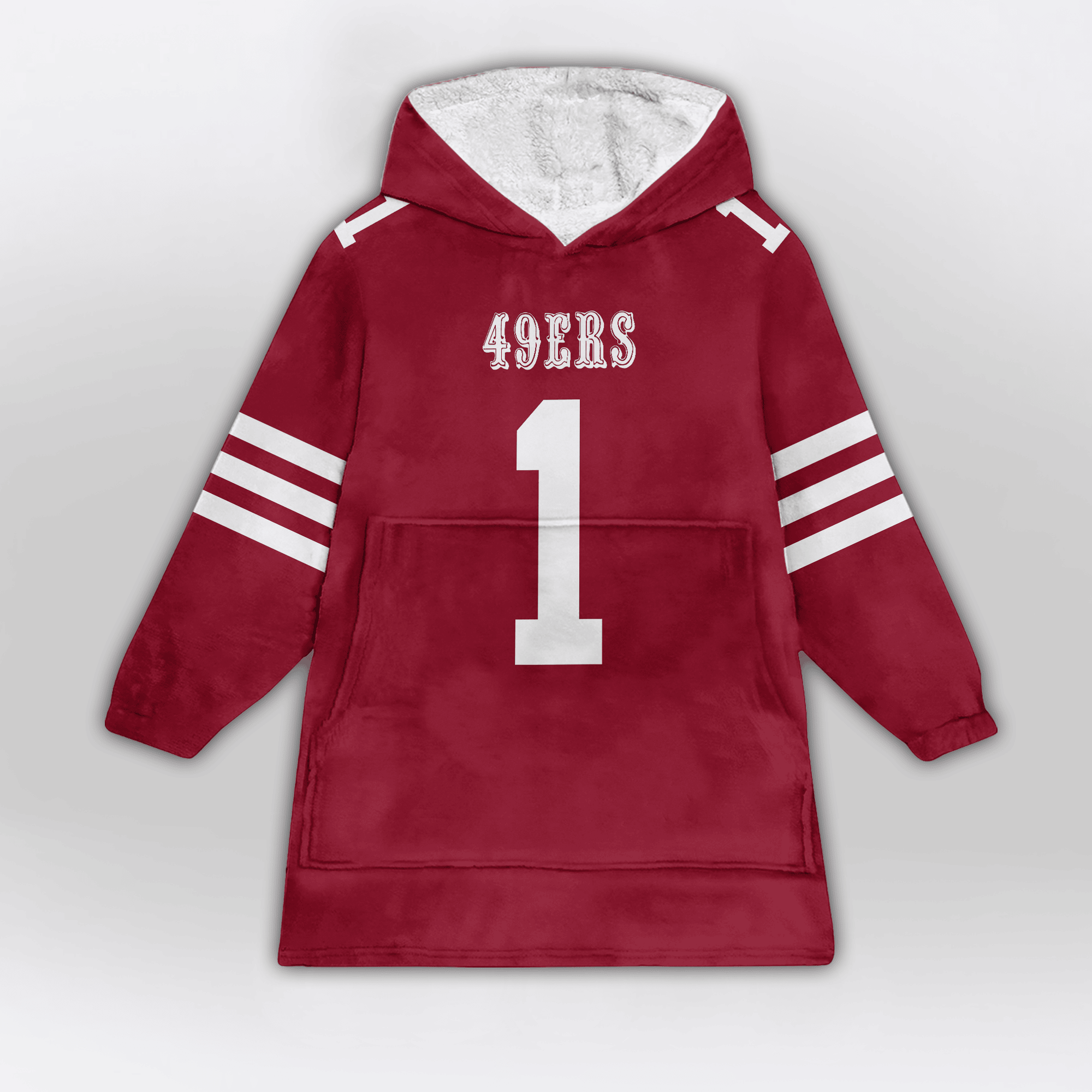 Adult R.P 1 San Francisco 49ers Football Unisex Blanket Hoodie