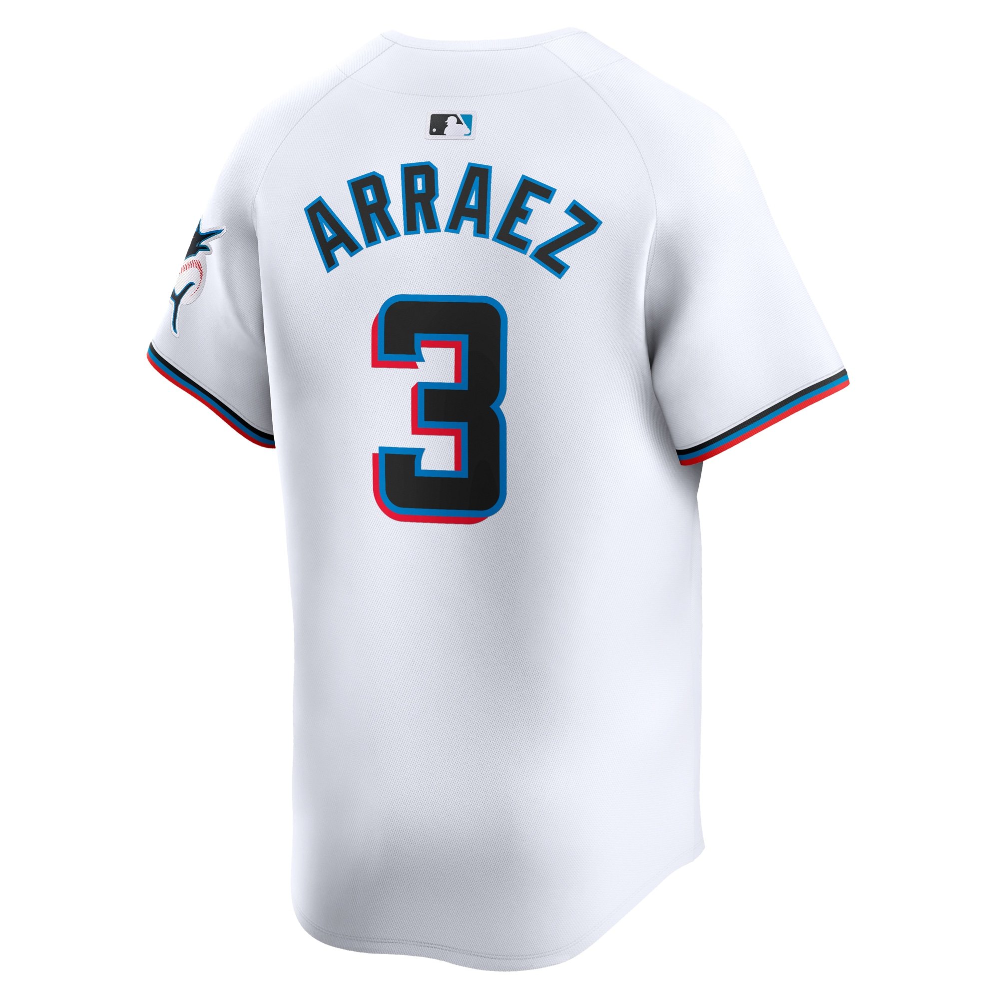 Men's Miami Marlins Luis Arraez  White Home Limited Player Jersey