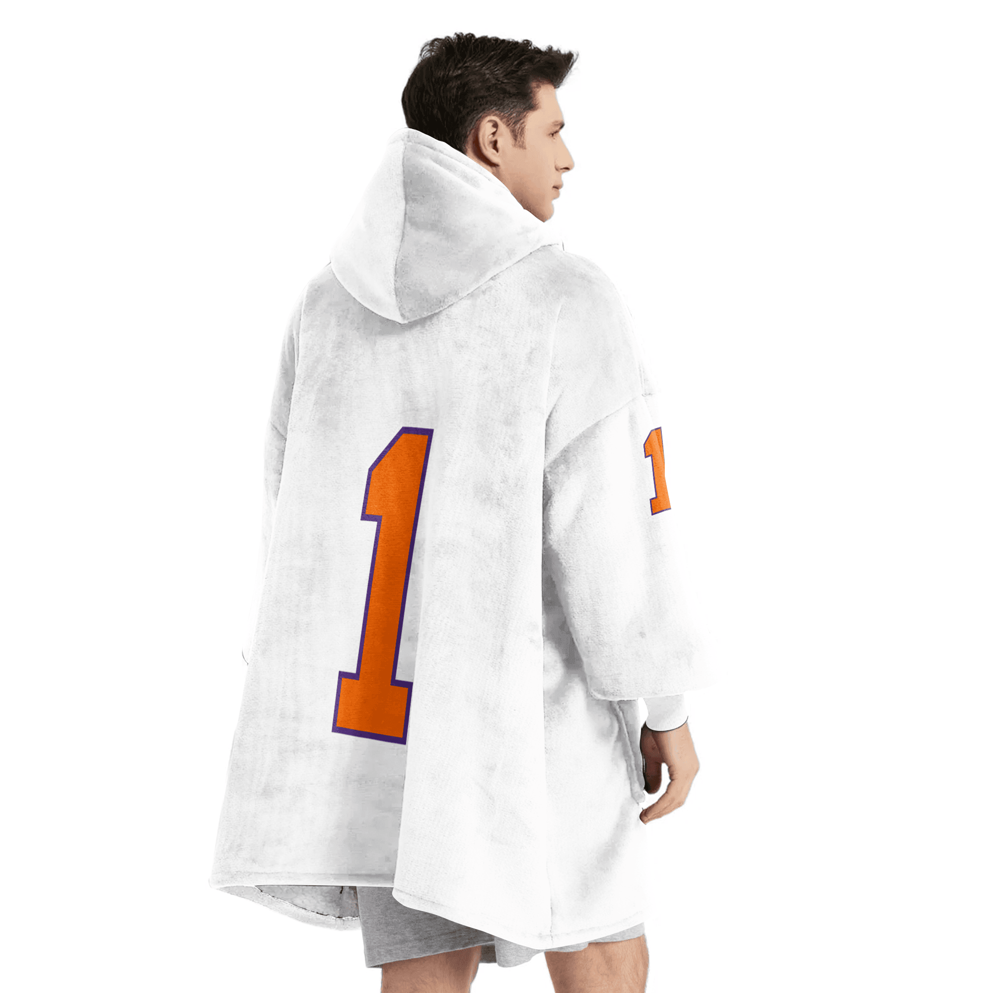 Adult 1 Clemson Football Unisex Blanket Hoodie
