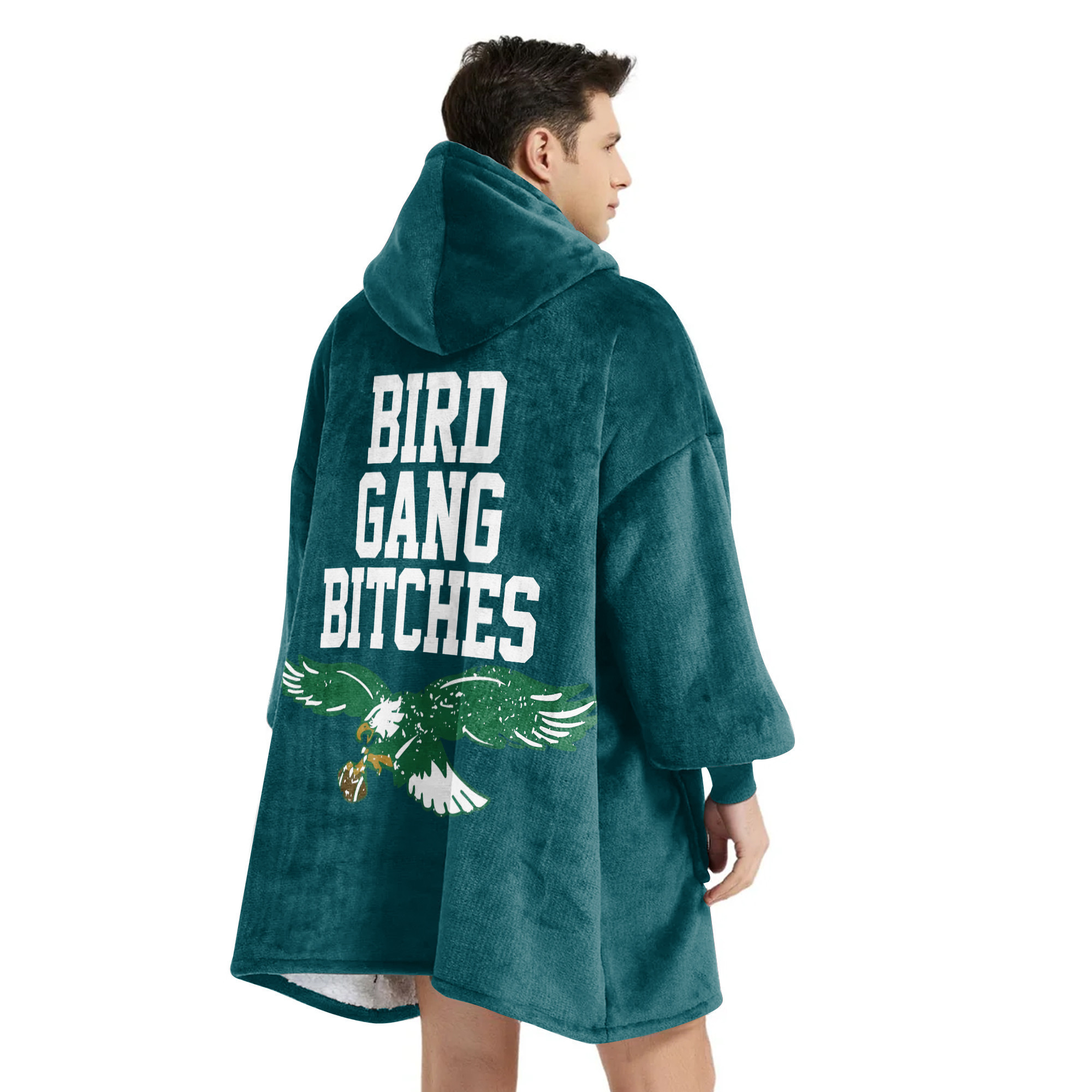 Adult Bird Gang Philadelphia Football Unisex Blanket Hoodie