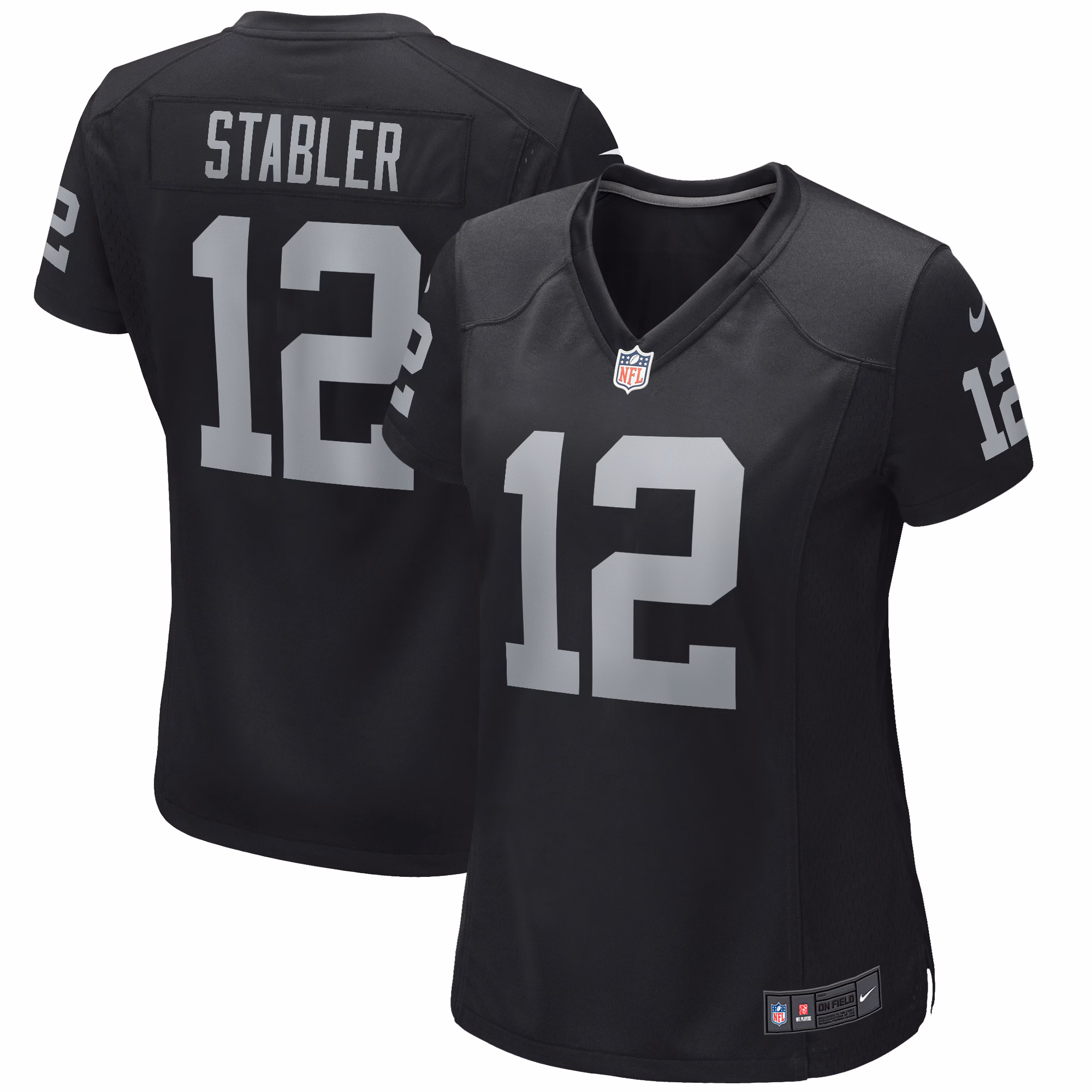 Ken Stabler Las Vegas Raiders Women's Game Retired Player Jersey - Black