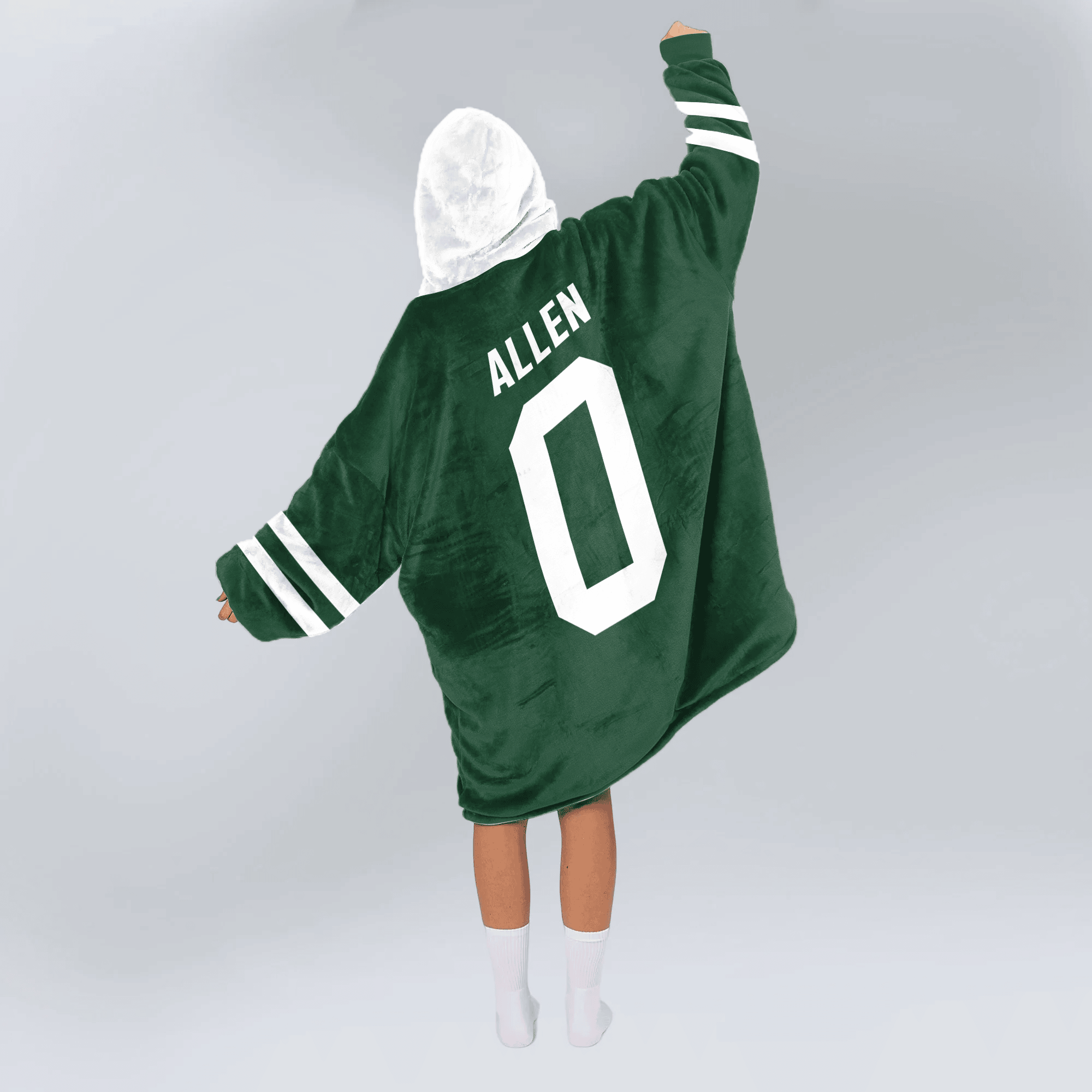 Adult B.A 0 New York J Football Unisex Blanket Hoodie