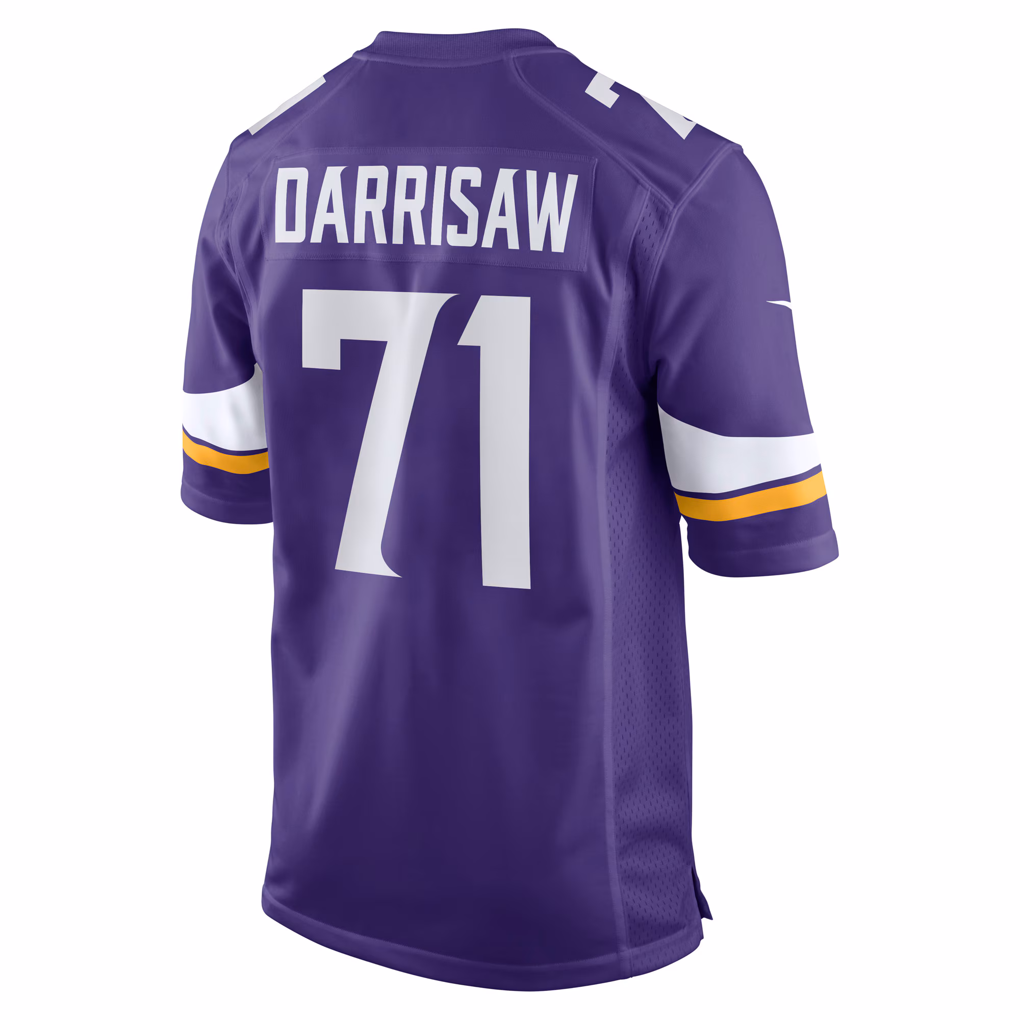 Christian Darrisaw Minnesota Vikings Game Jersey - Purple